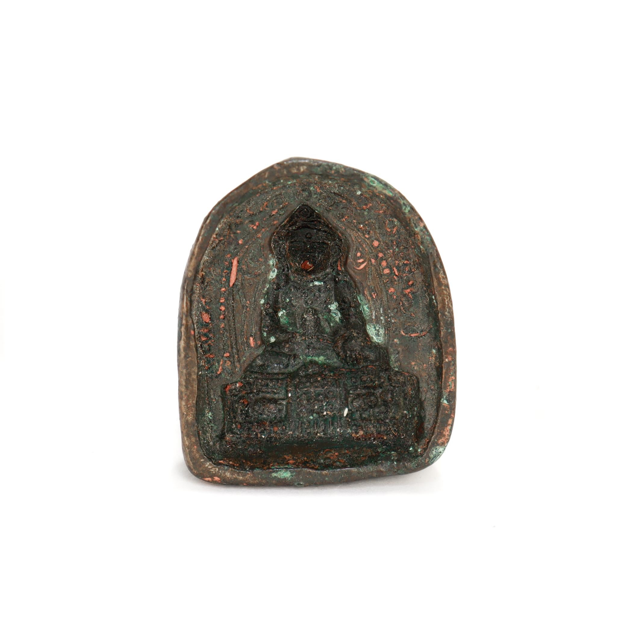 Moules de coulée pour Bouddha assis en bronze du Gandhara ancien (Tsatsa) État moyen - En vente à Philadelphia, PA