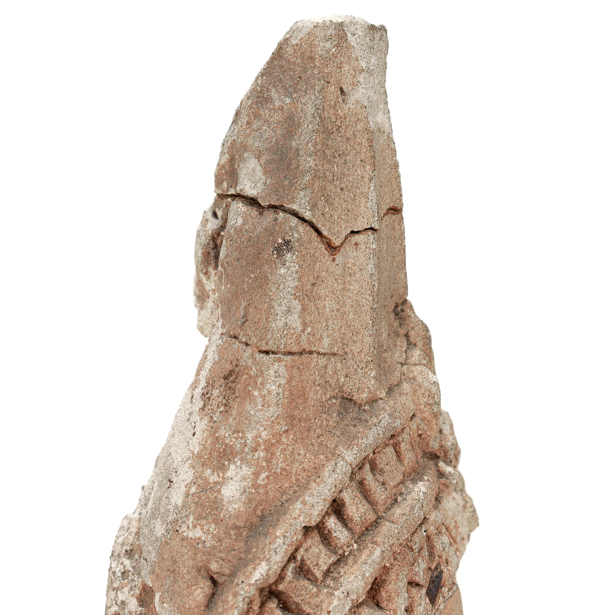 Ancient Gandharan Stucco on Terracotta Figural Buddha/Bodhisattva Bust For Sale 10