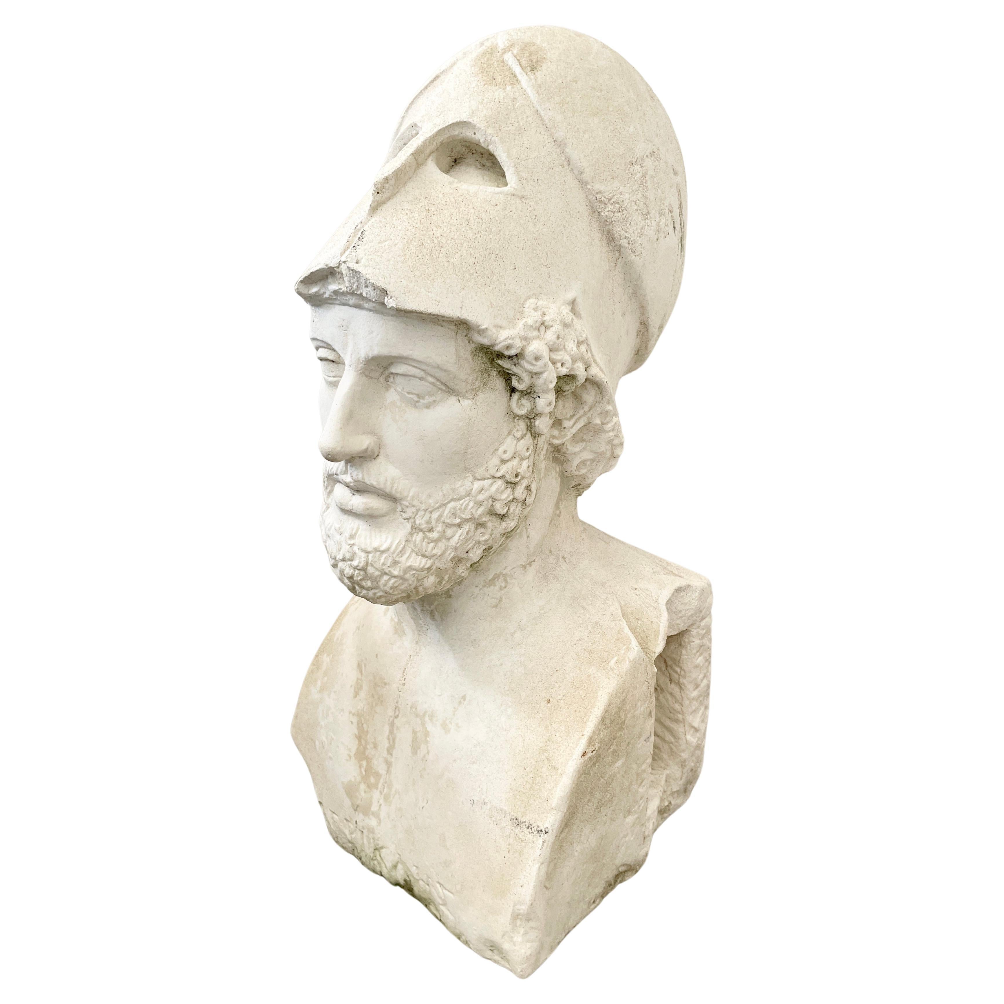 Ancient General Stone Bust For Sale at 1stDibs