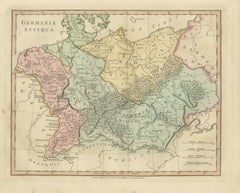 Ancient Germania Map — Roman Germany & Danube Frontier, Wilkinson 1822