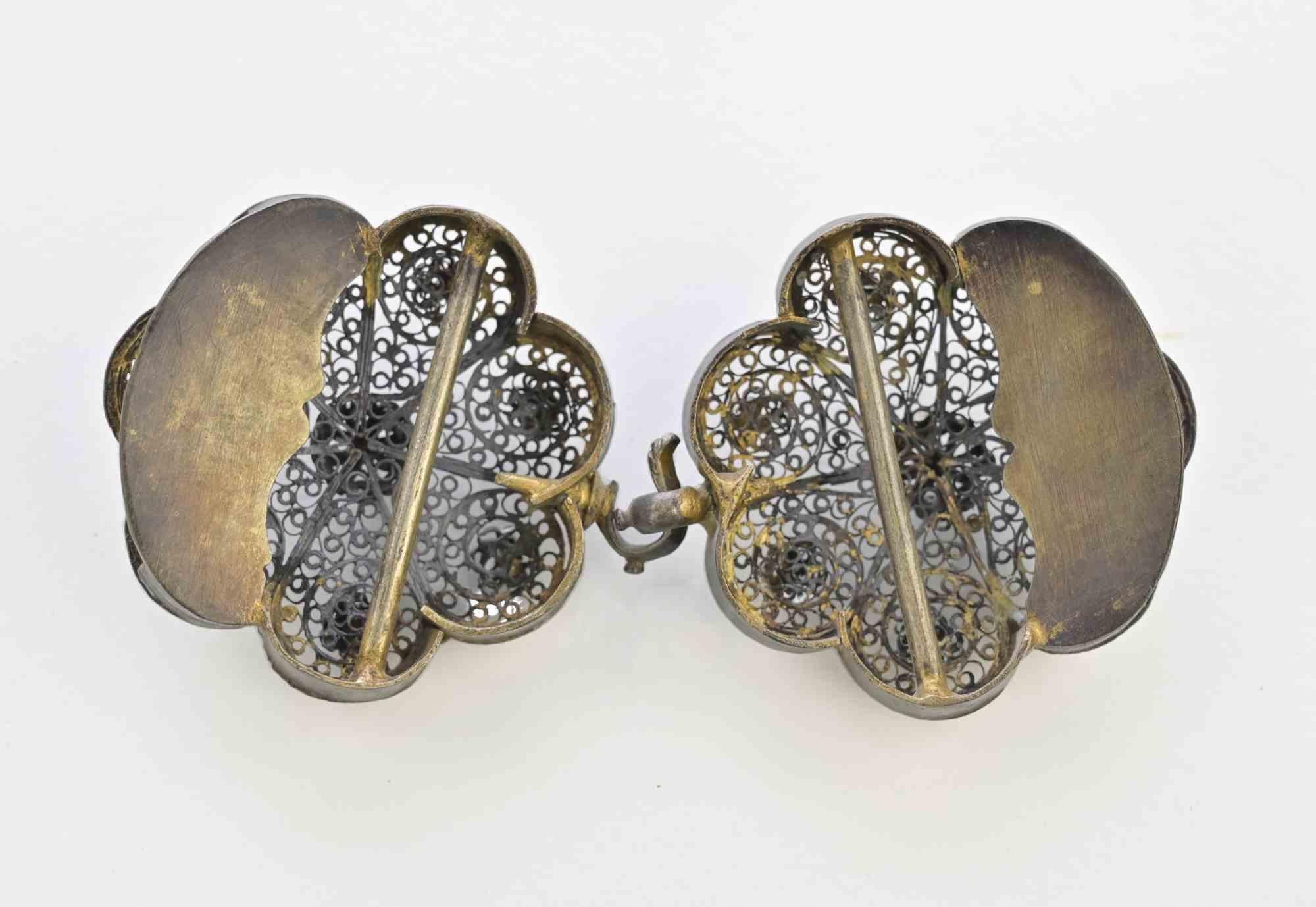 Turc Ancienne boucle de ceinture ottomane dorée, 19e siècle en vente