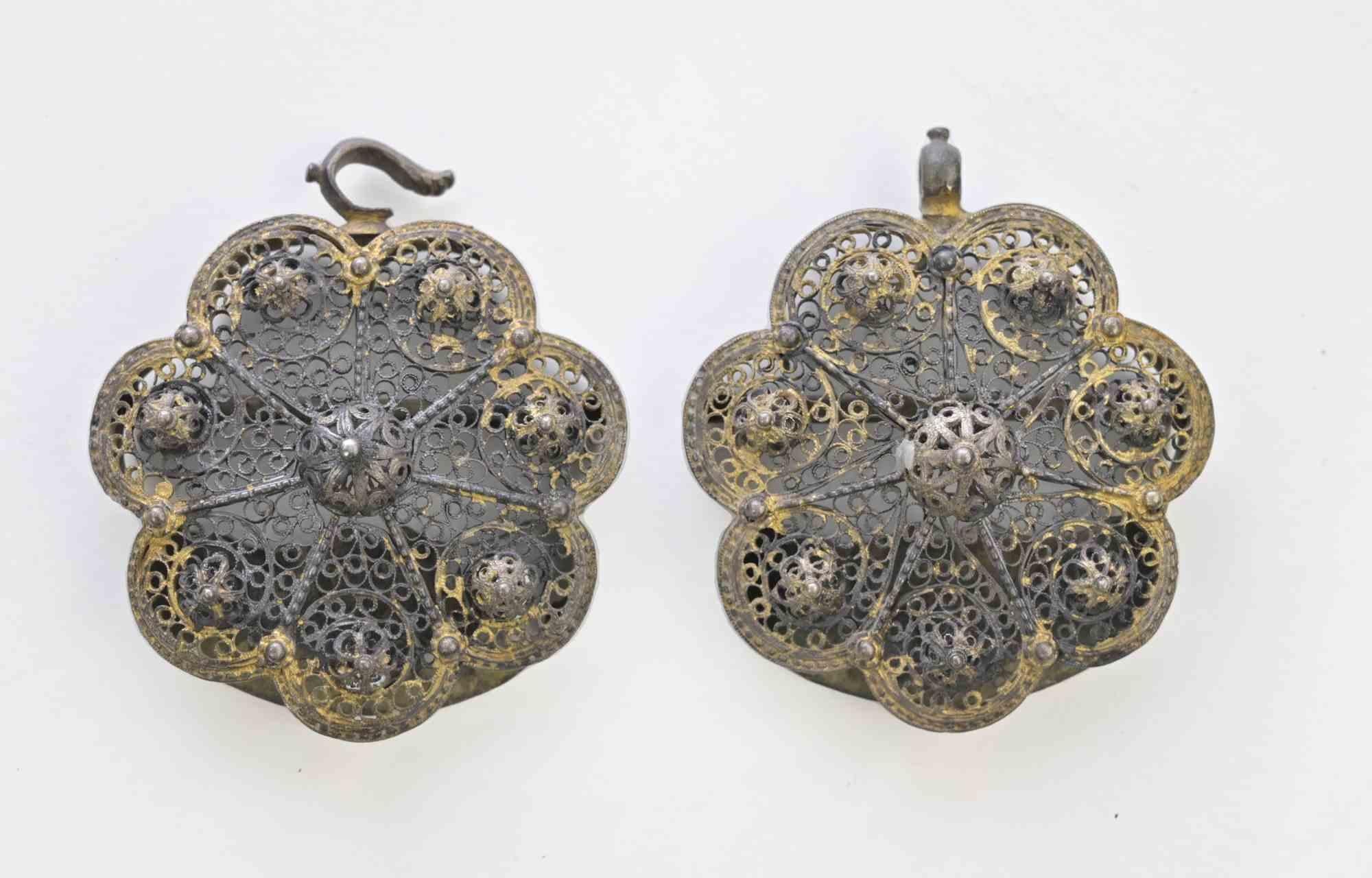 Ancienne boucle de ceinture ottomane dorée, 19e siècle Bon état - En vente à Roma, IT