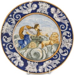 Ancient Giustiniani Neapolitan Plate, Italy 19th Century