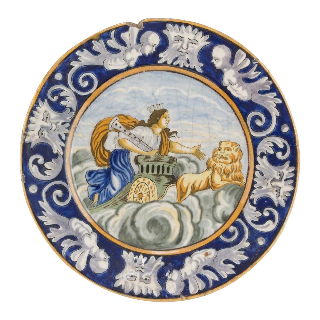 Ancient Giustiniani Neapolitan Plate, Italy 19th Century