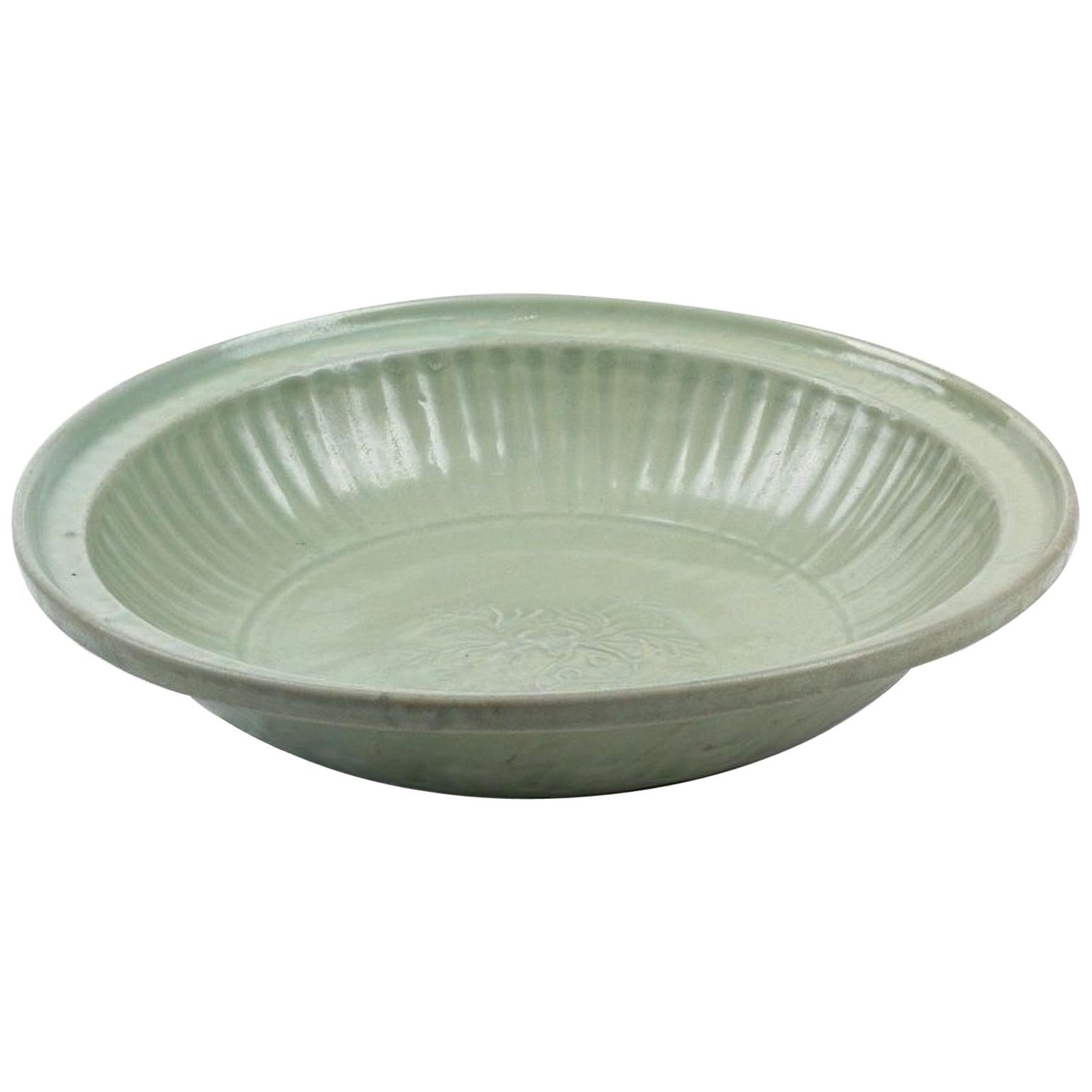 Ancient Glazed Ceramic Dish, Ming Dynasty China