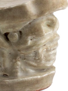 Ancient Glazed Ceramic Pillow, Liao Dinasty China, 10th-12th Century