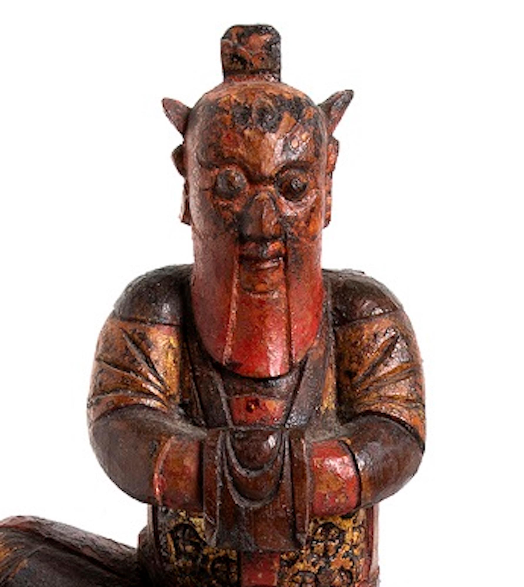 Chinese Ancient God Protector of the Houses, Qing Dynasty China