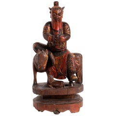 Antique Ancient God Protector of the Houses, Qing Dynasty China
