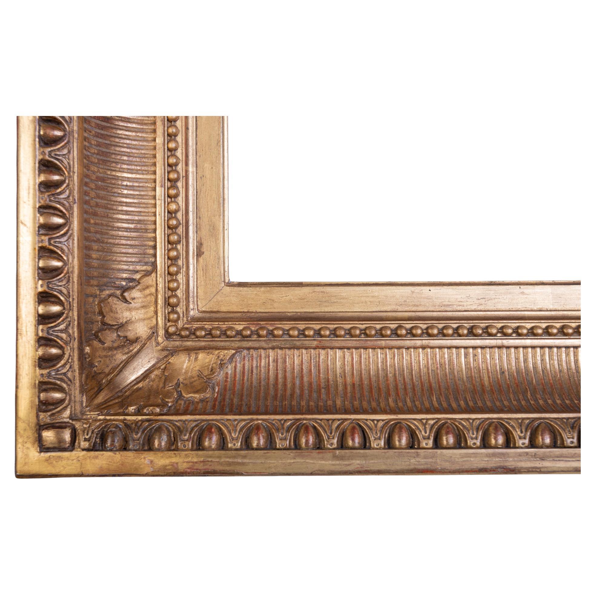 Cadre en bois doré ancien, également pour miroir Excellent état - En vente à Alessandria, Piemonte