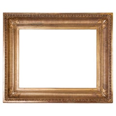 Cadre en bois doré ancien, également pour miroir