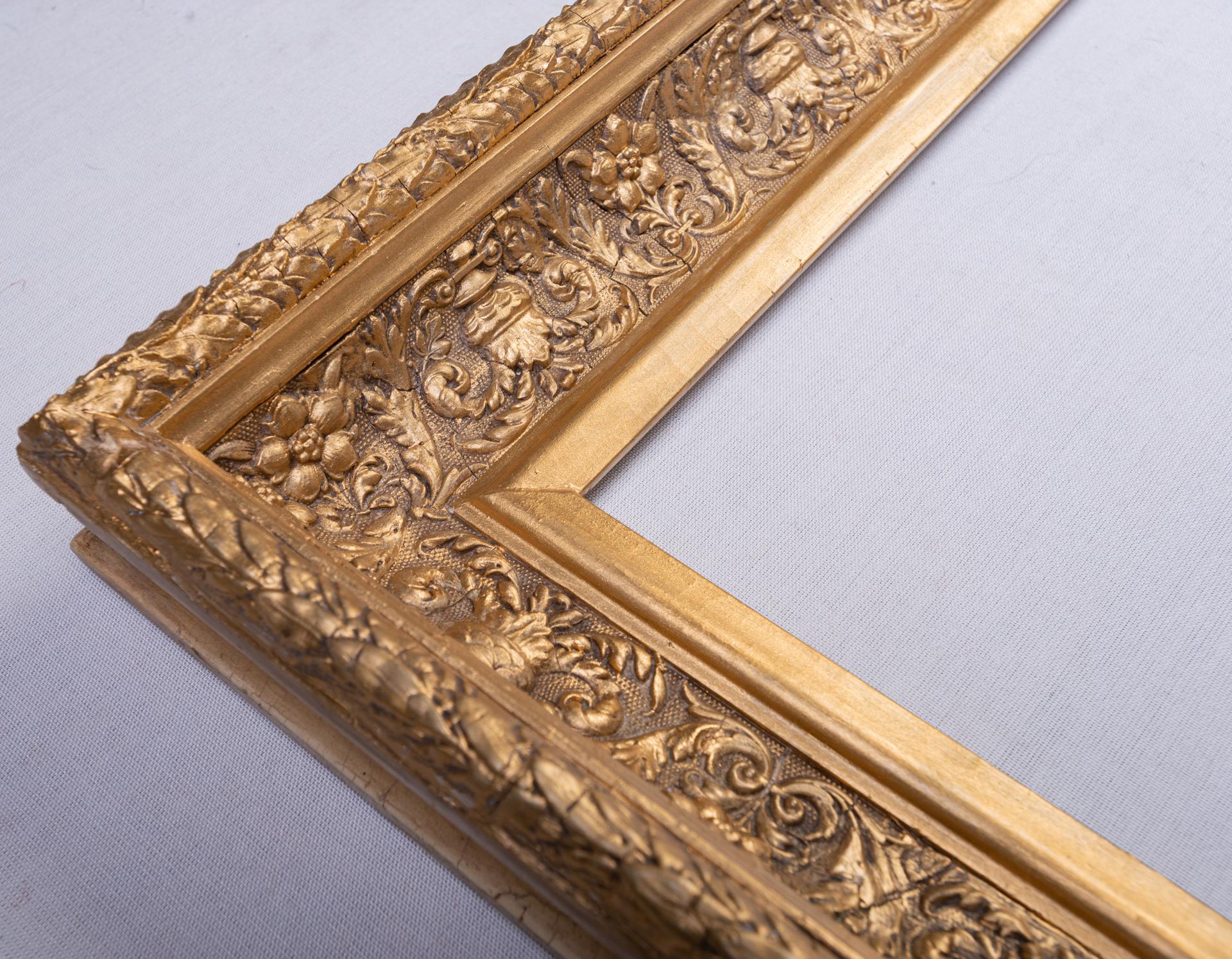 Antiker goldener Holzrahmen 5
