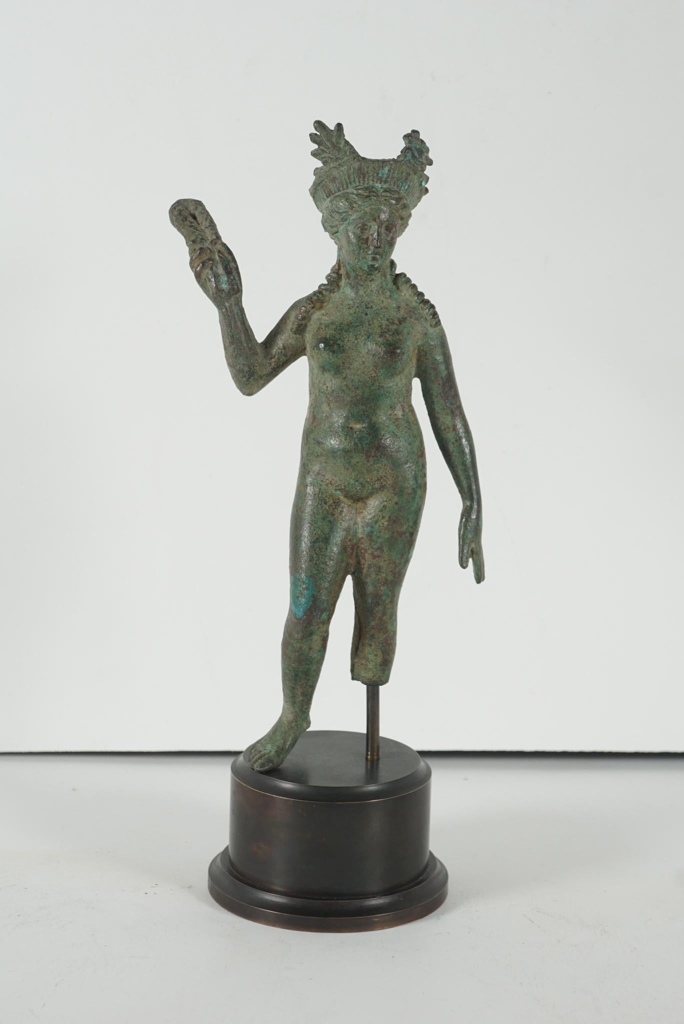 Greco Roman Ancient Grecco-Roman Bronze Figure of Isis/ Aphrodite from Second Century B C