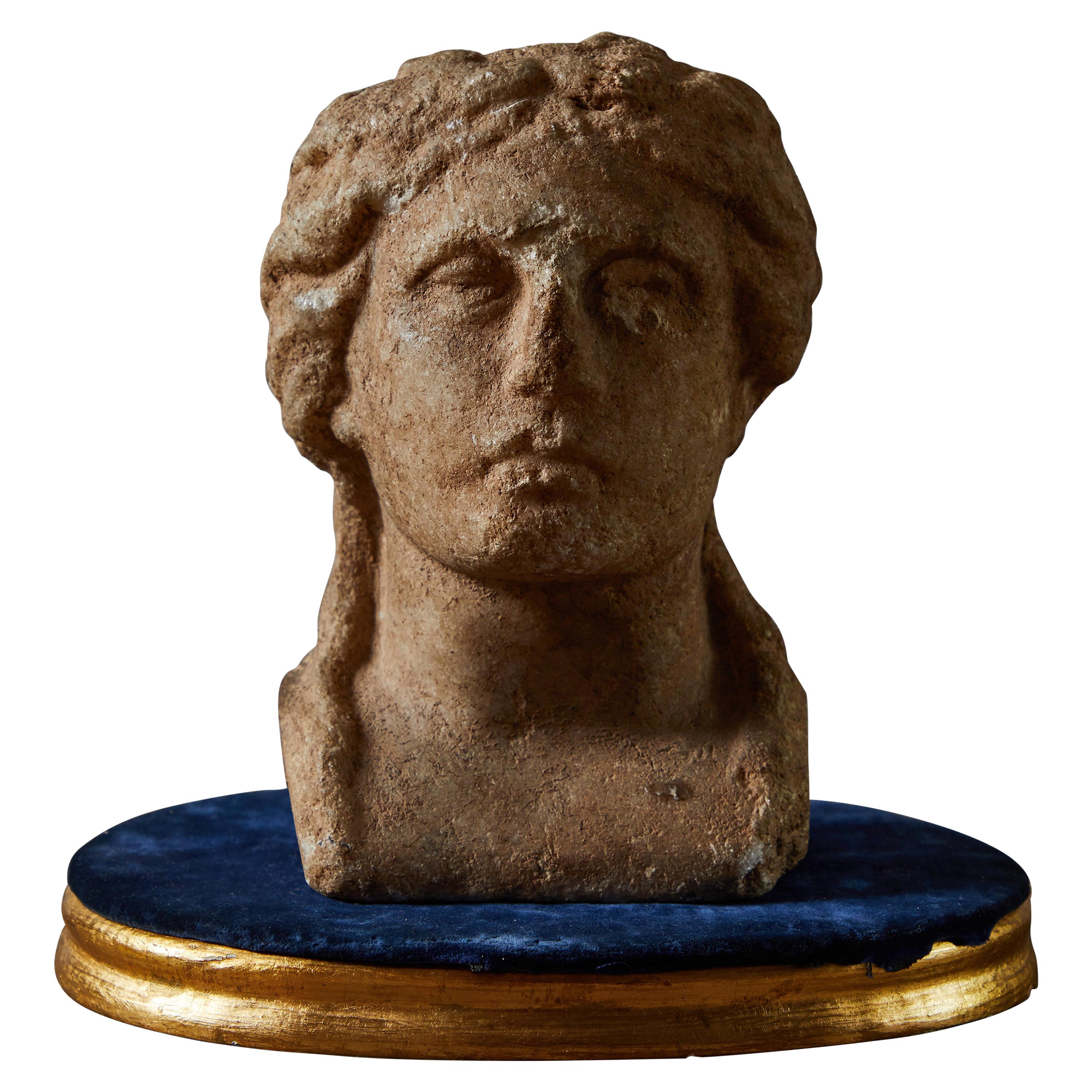 Ancient Grecian Bust For Sale
