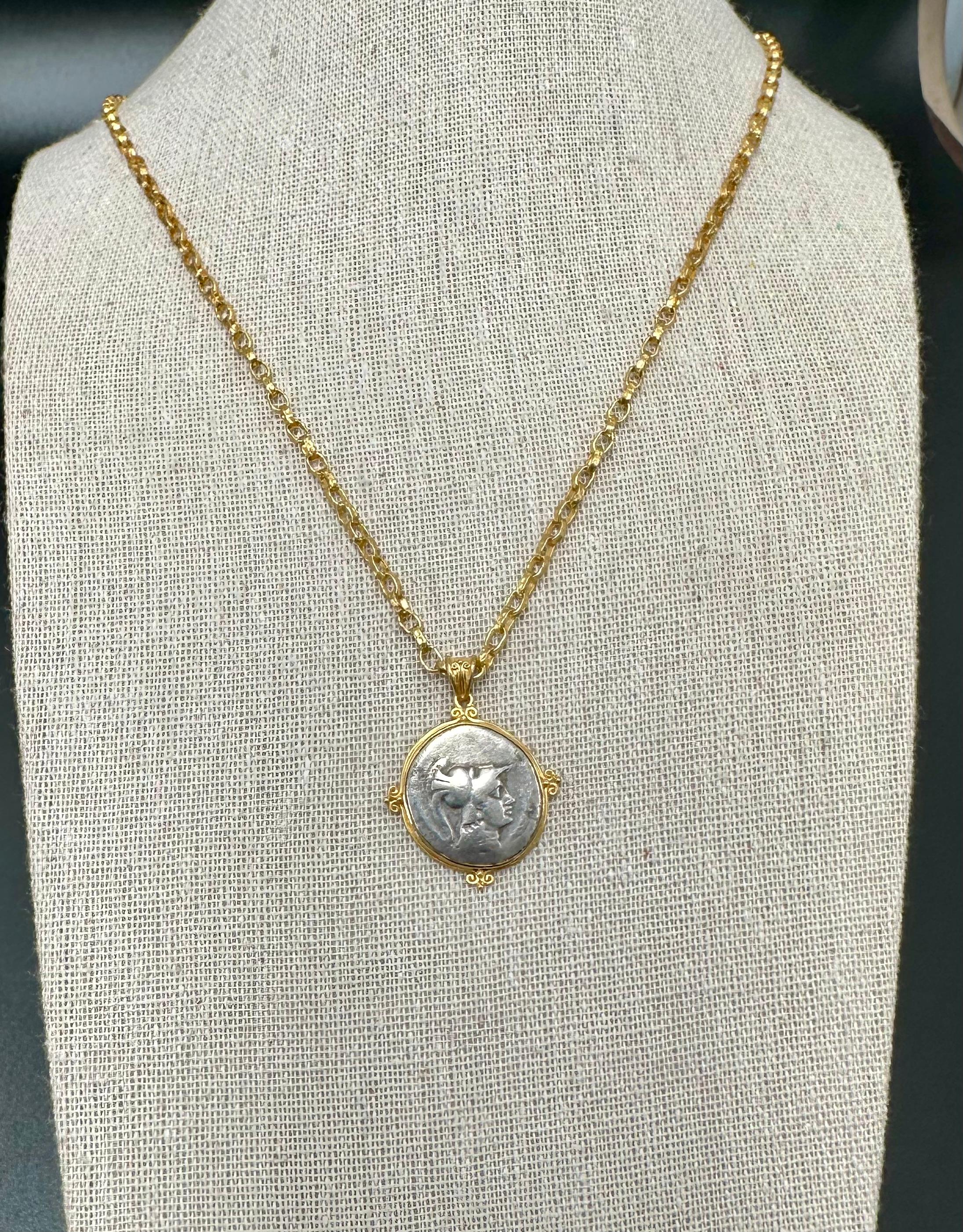 Pendentif grec antique du 2e siècle avant J.-C. d'Athènes en or 18 carats Neuf - En vente à Soquel, CA