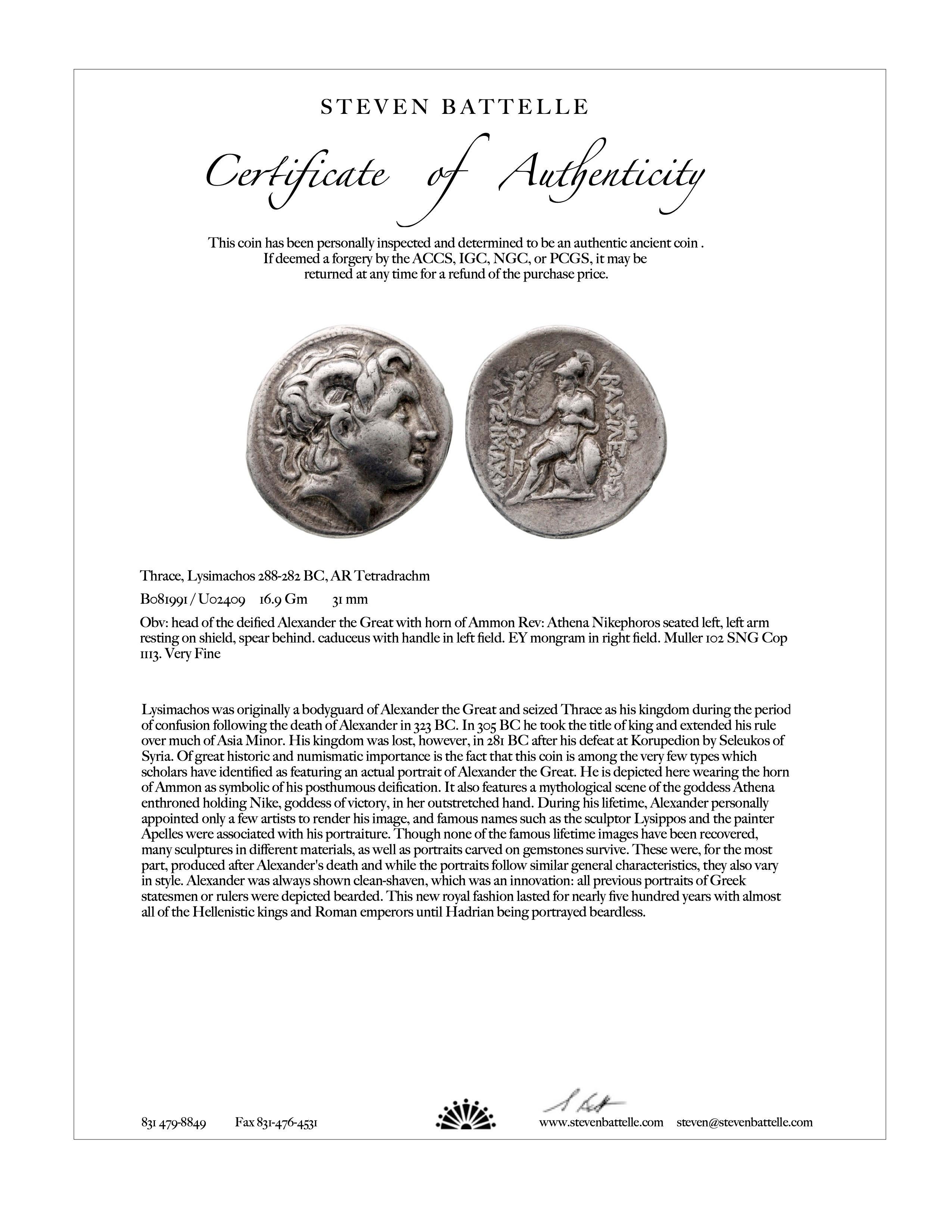 Pendentif en or 18K en forme de pièce de monnaie d'Alexander le Grand du 3e siècle avant J.-C., avec diamant Neuf - En vente à Soquel, CA