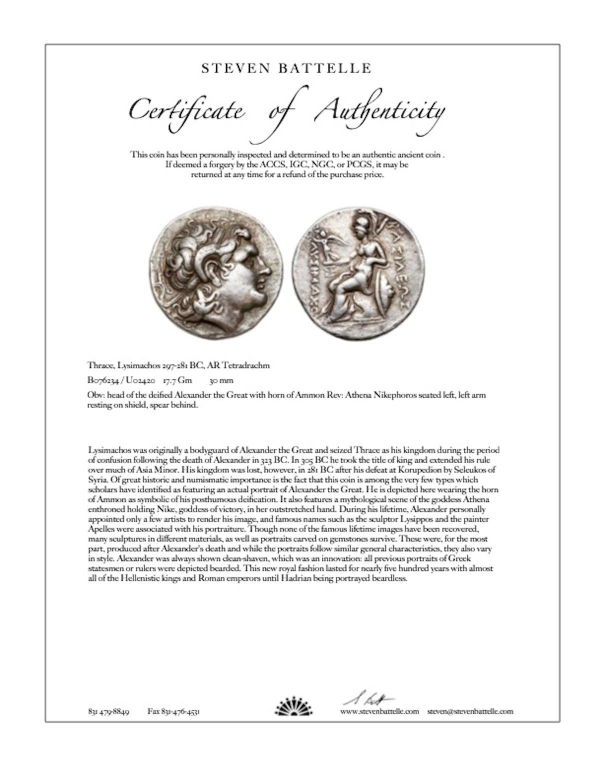 Pendentif en or 22K avec pièce de monnaie grecque ancienne du 3e siècle av. J.-C. Alexander the Great Diamonds en vente 2
