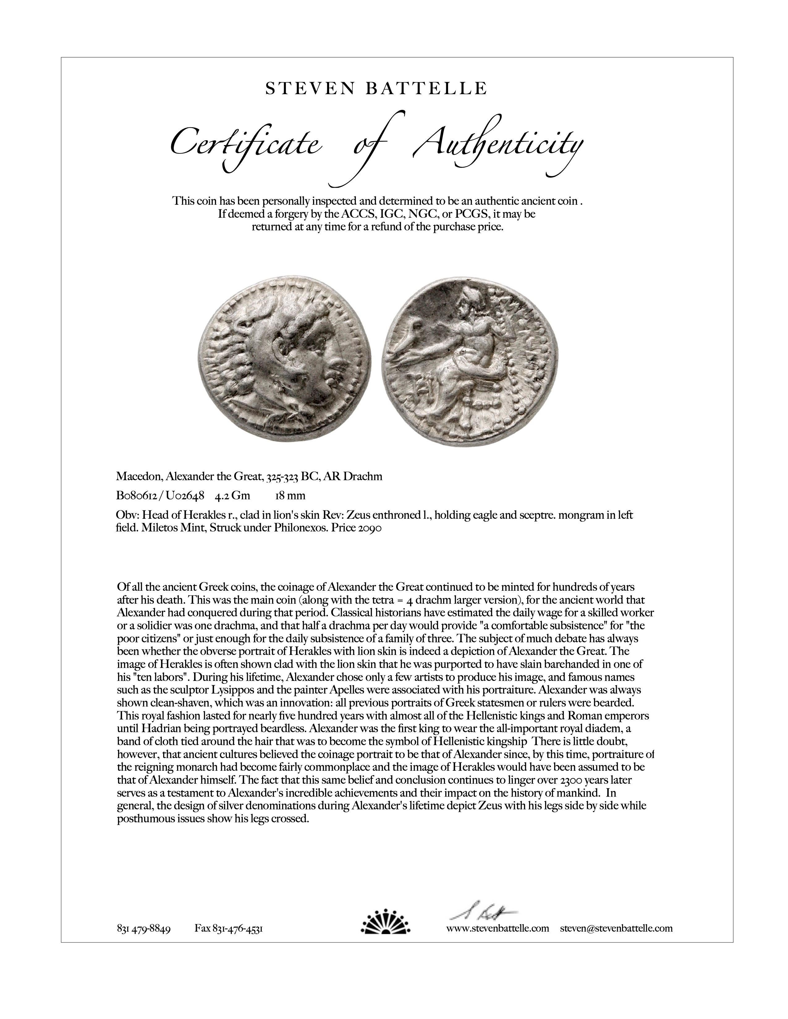 Bague grecque Alexander la Grande Coin du 4e siècle avant J.-C. en argent et or 18 carats en vente 5