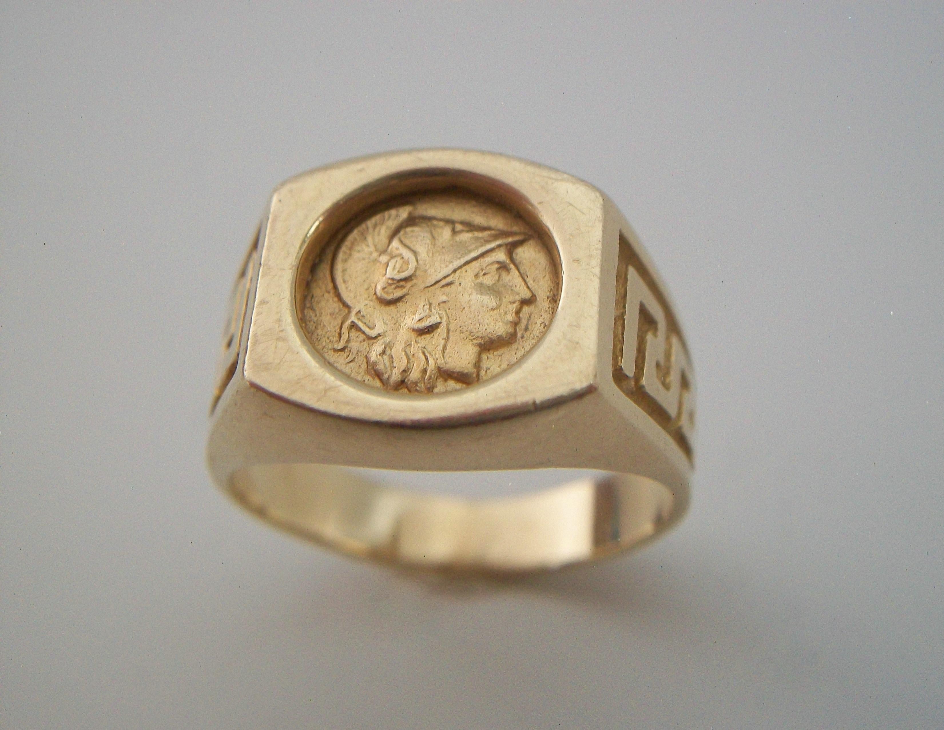 greek symbol ring