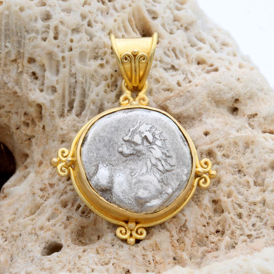 An authentic silver 