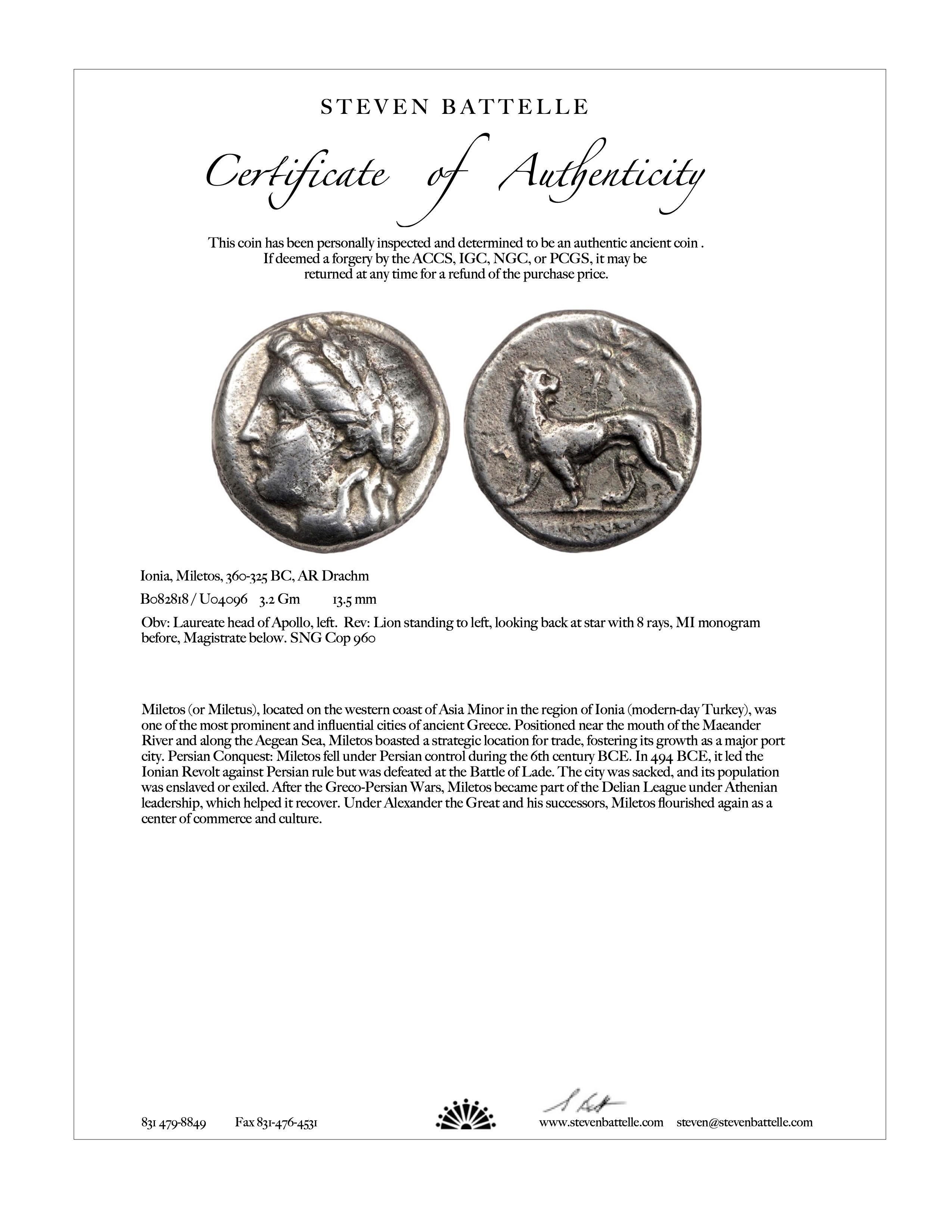 Antike griechische Löwenmünze aus dem 4. Jahrhundert v. Chr. 22K Gold-Anhänger im Zustand „Neu“ im Angebot in Soquel, CA
