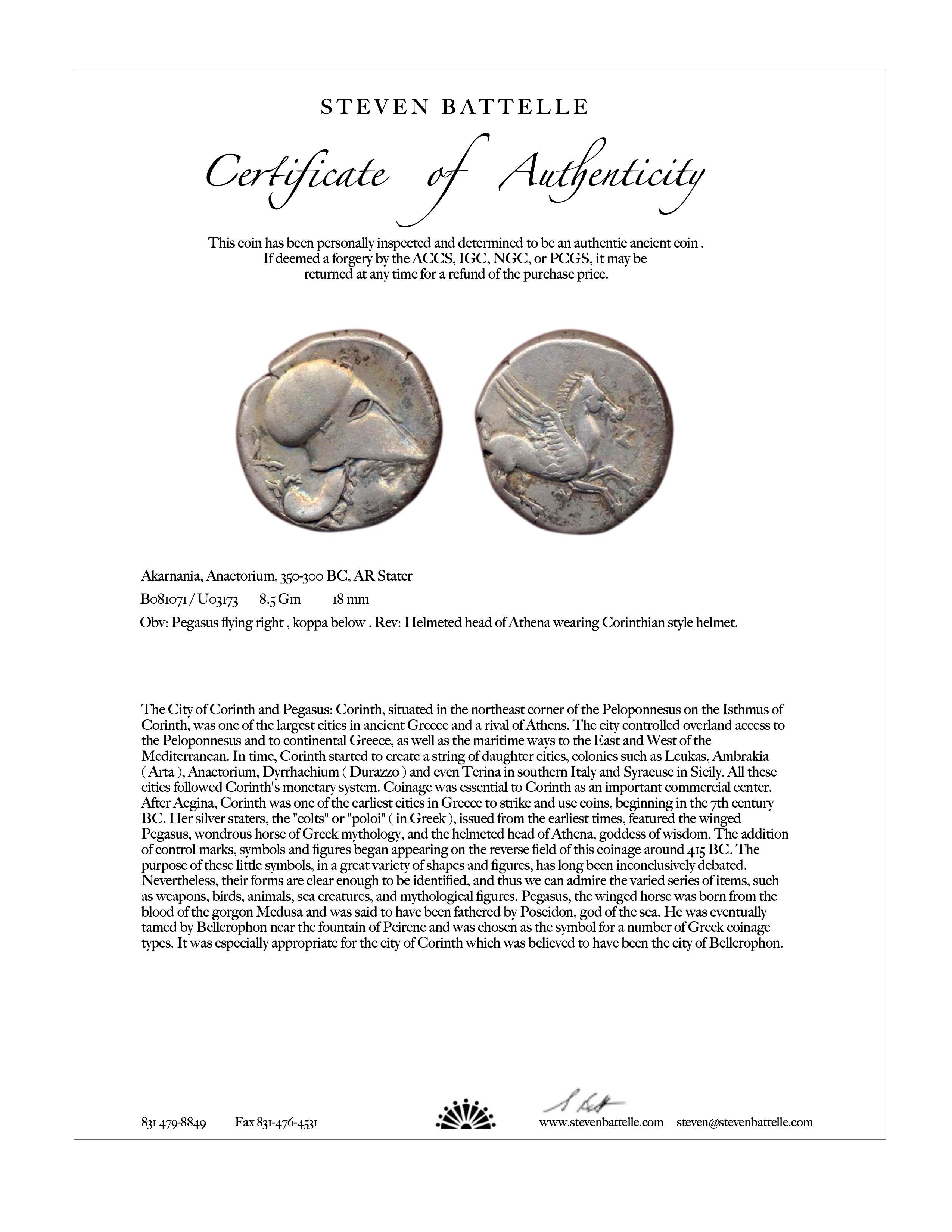 Ancient Greek 4th Century BCE Pegasus Coin Diamonds 18K Gold Pendant For Sale 8