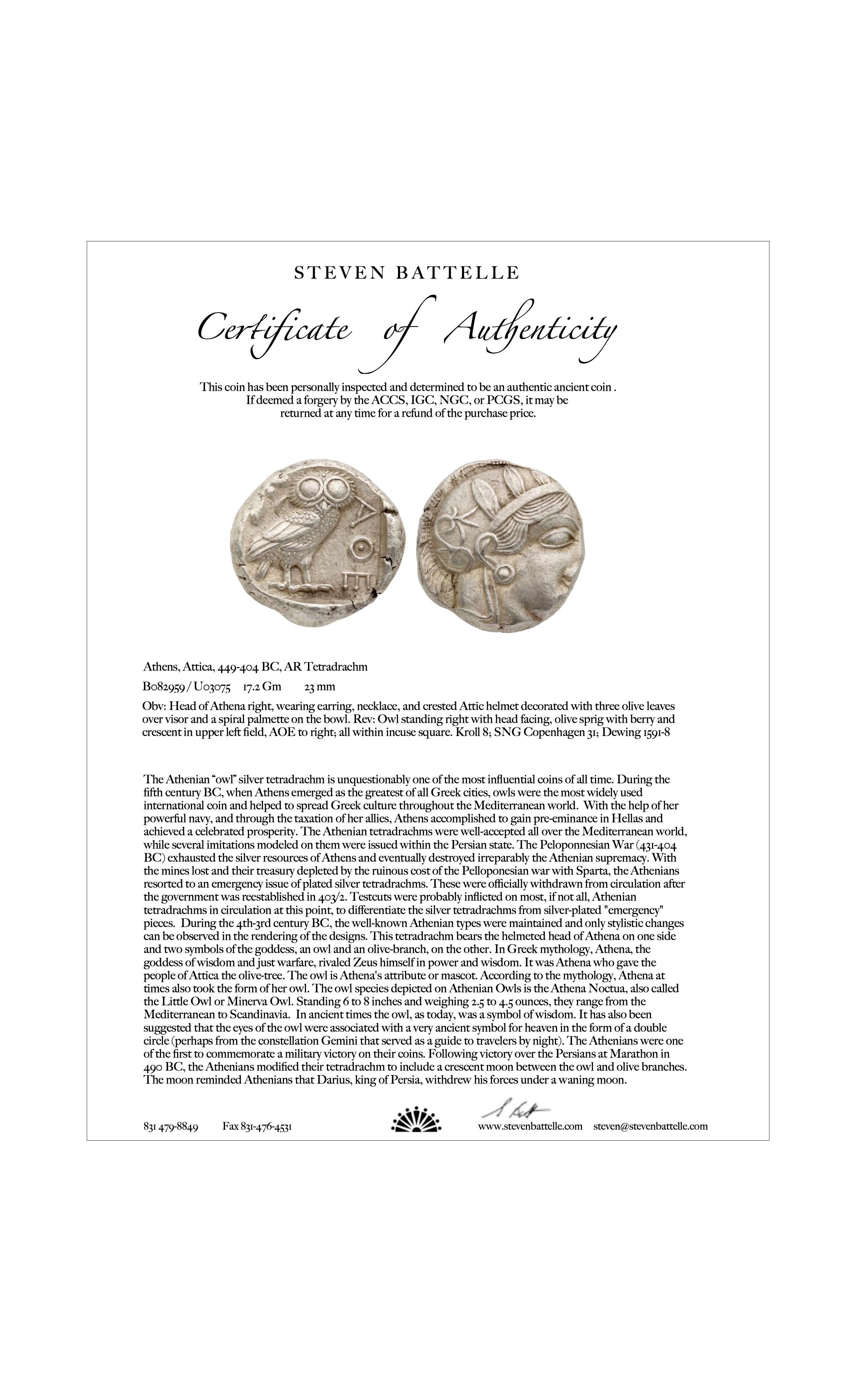 Antico ciondolo greco del 5° secolo a.C. Atena Gufo con diamanti in oro 18 carati in vendita 1