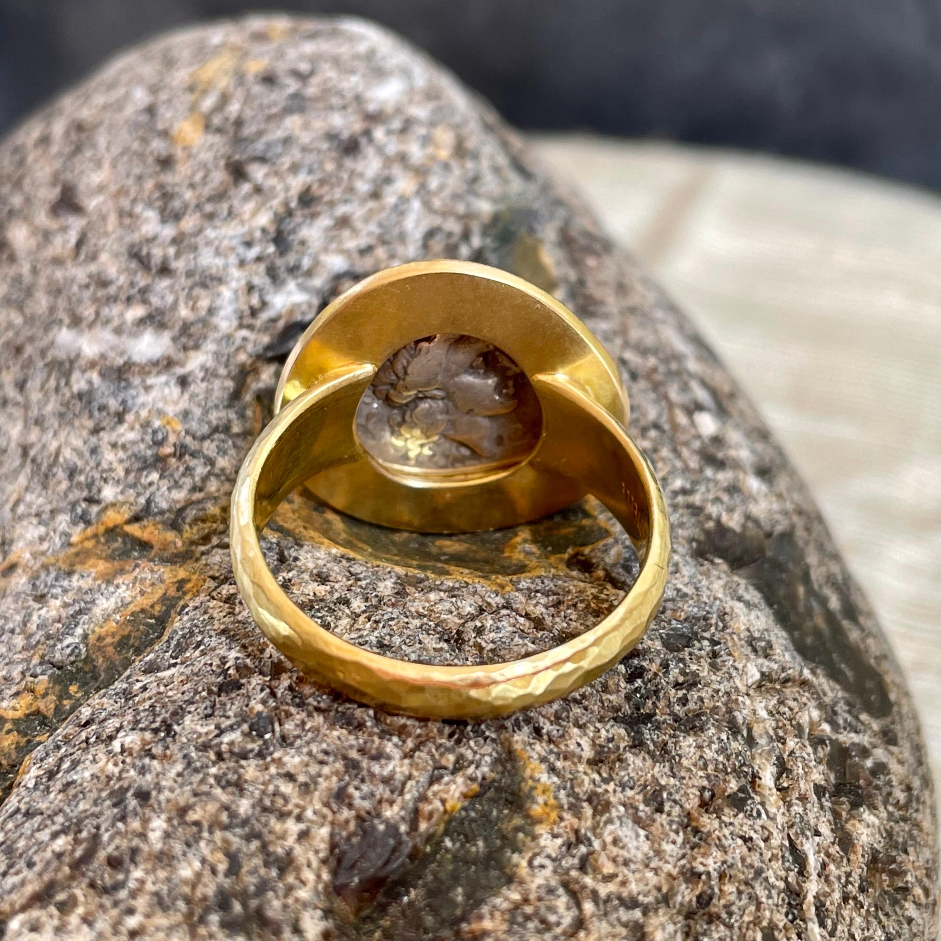 bull gold ring