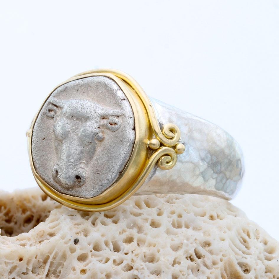 An authentic, ancient Greek silver 