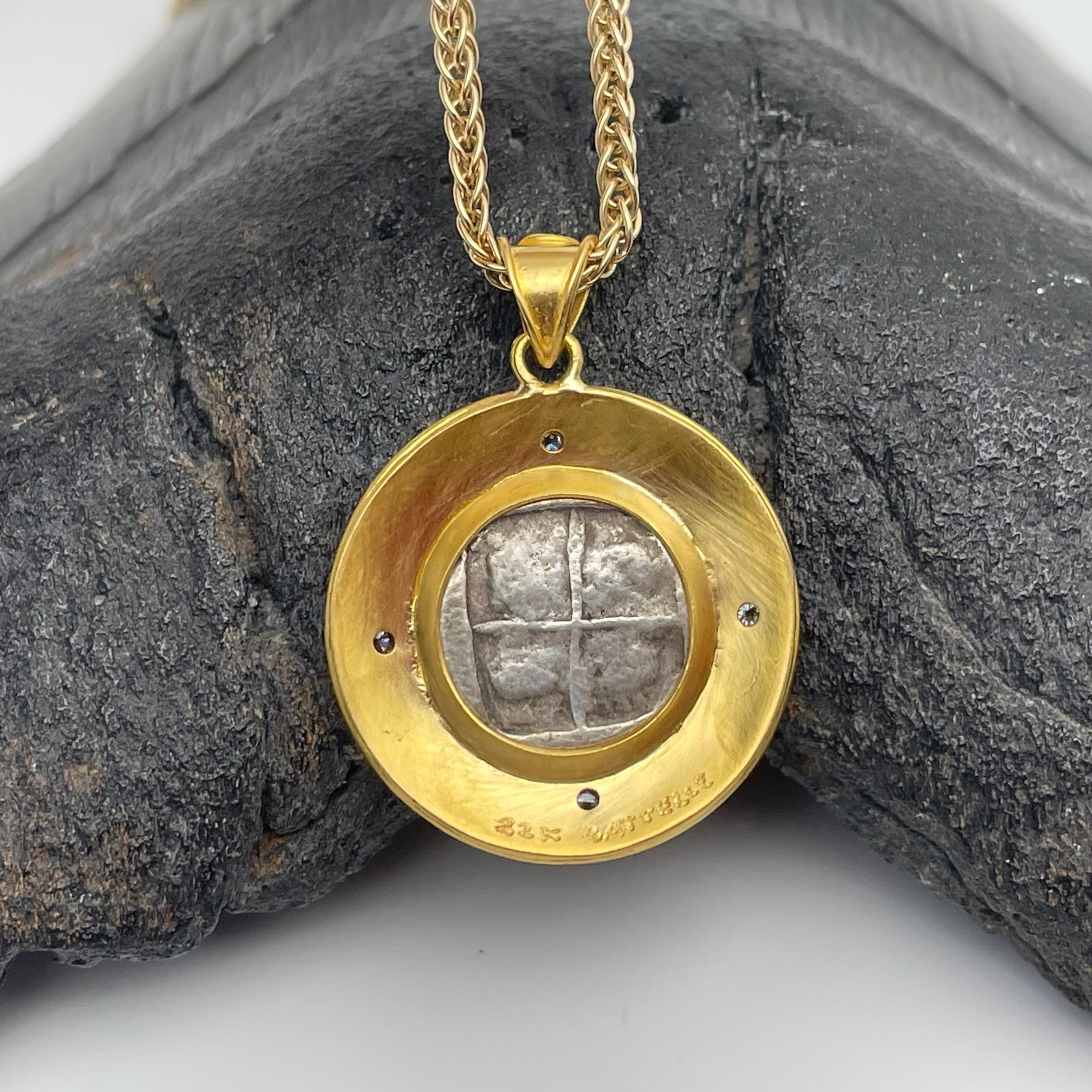 Ancient Greek 5th Century BC Ephesus Bee Diamonds 22K Gold Pendant 4