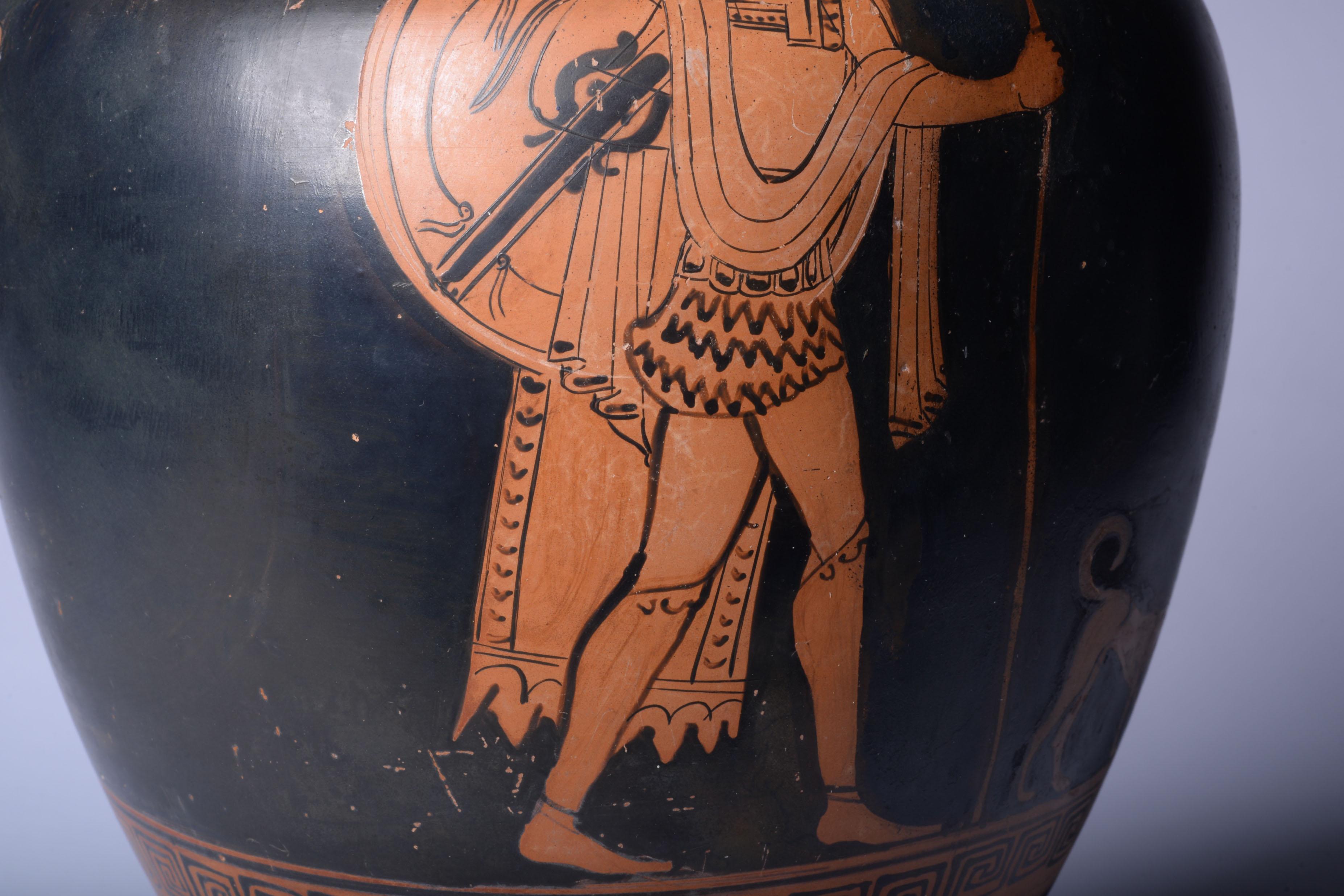 Antike griechische Amphore des Odysseus & Argos (Töpferwaren)