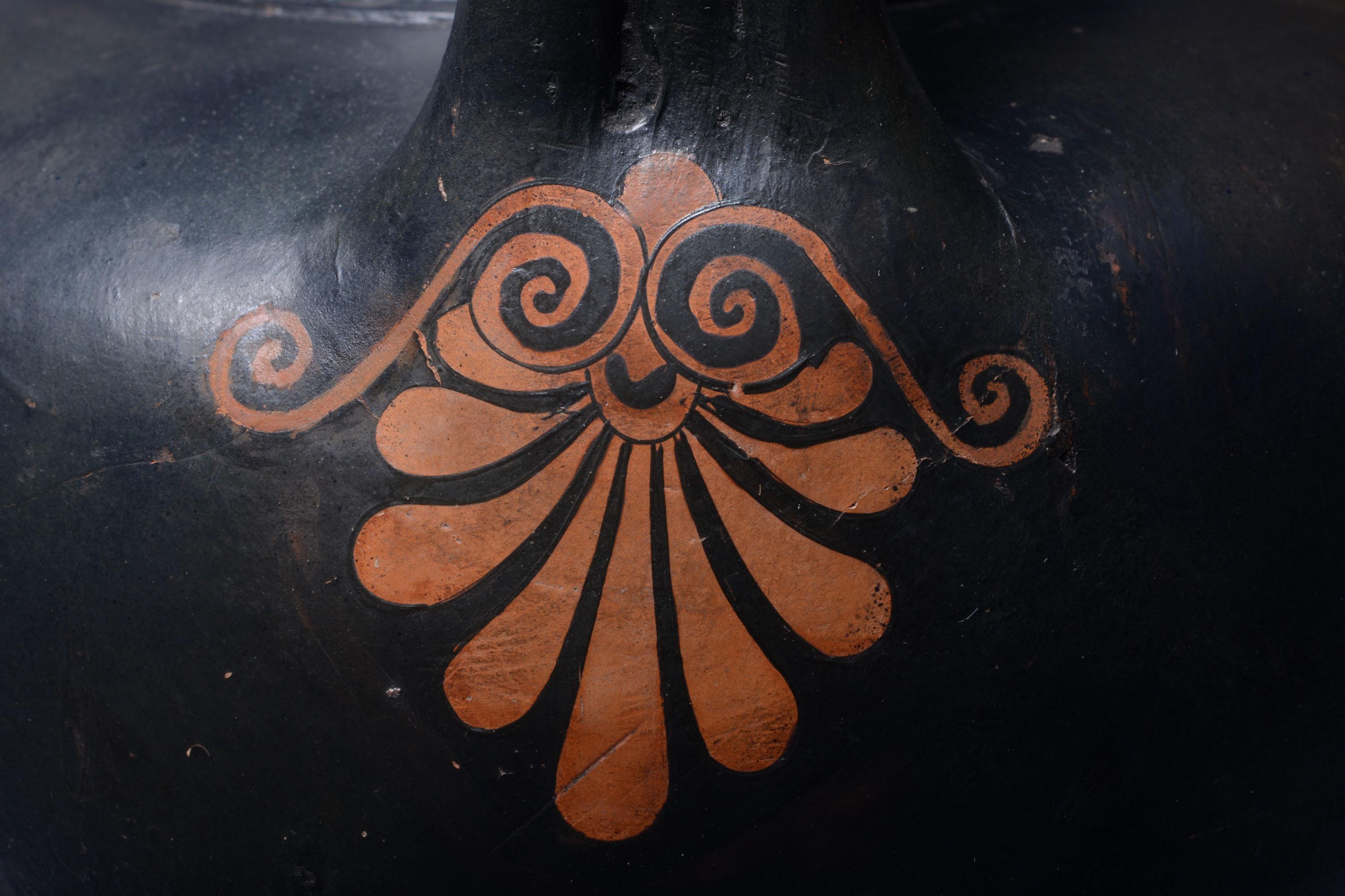 Antike griechische Amphore des Odysseus & Argos (Italienisch)