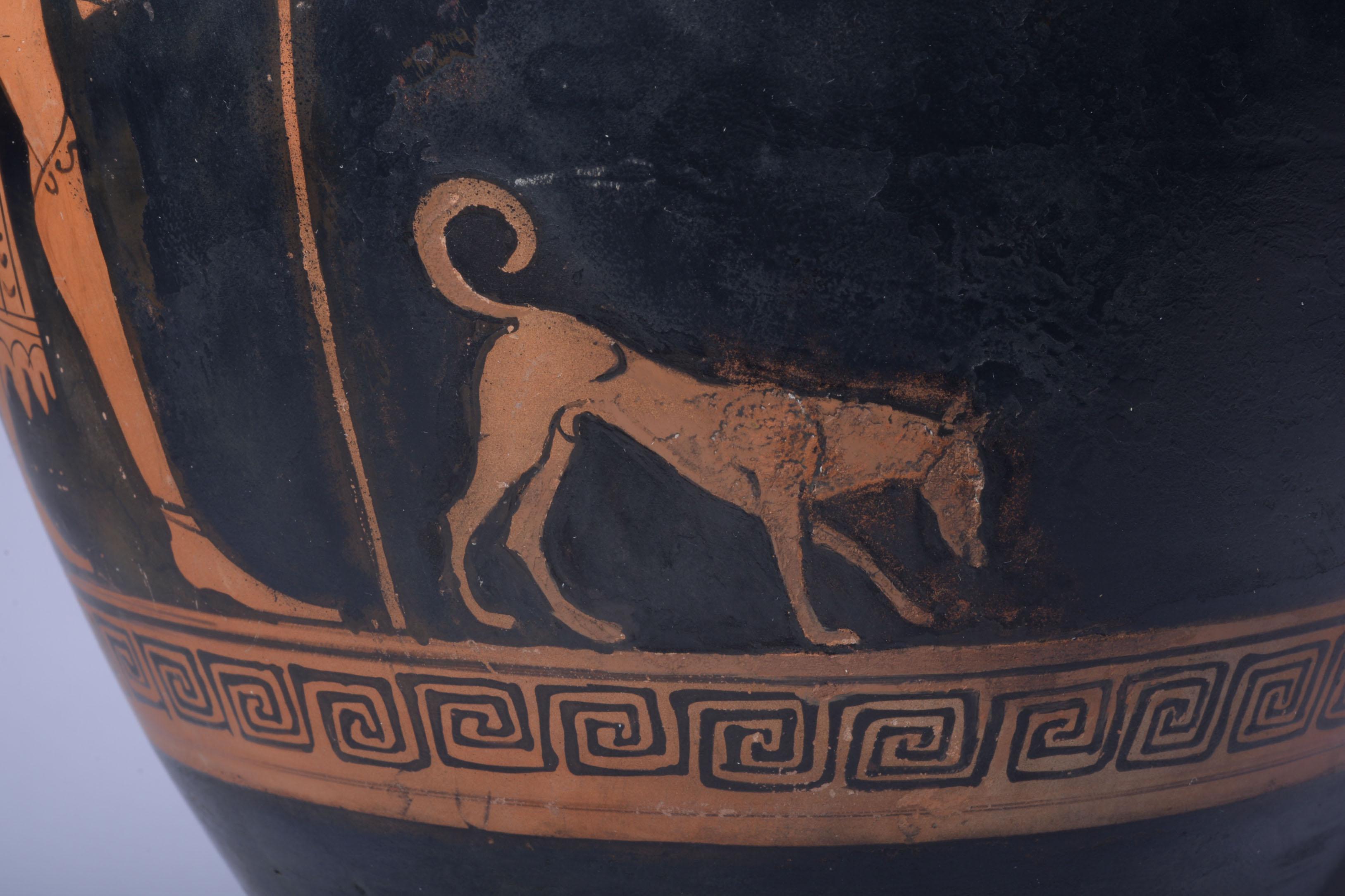 Antike griechische Amphore des Odysseus & Argos (18. Jahrhundert und früher)