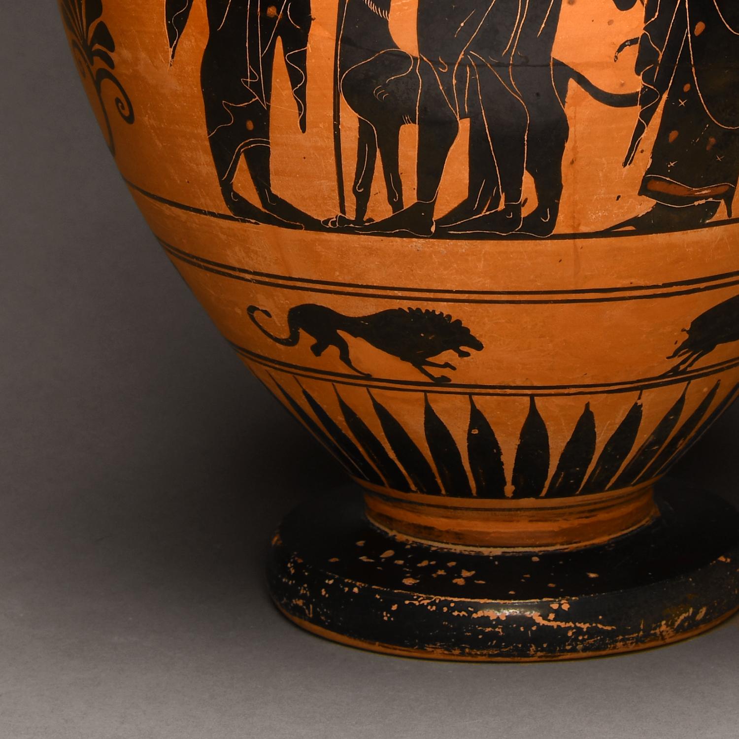 Ancient Greek Attic Black-Figured Neck Amphora in vendita 2