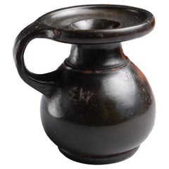 Ancient Greek Black-Glaze Perfume Bottle