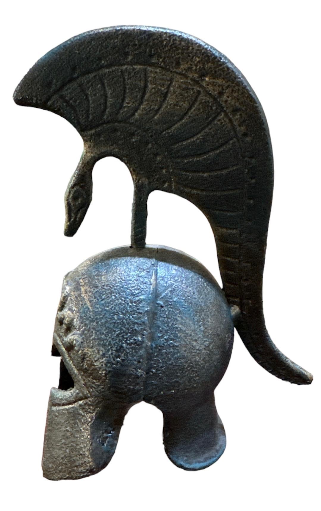 Antiker griechischer Spartanischer korinthischer Helm aus Bronze (Adirondack) im Angebot