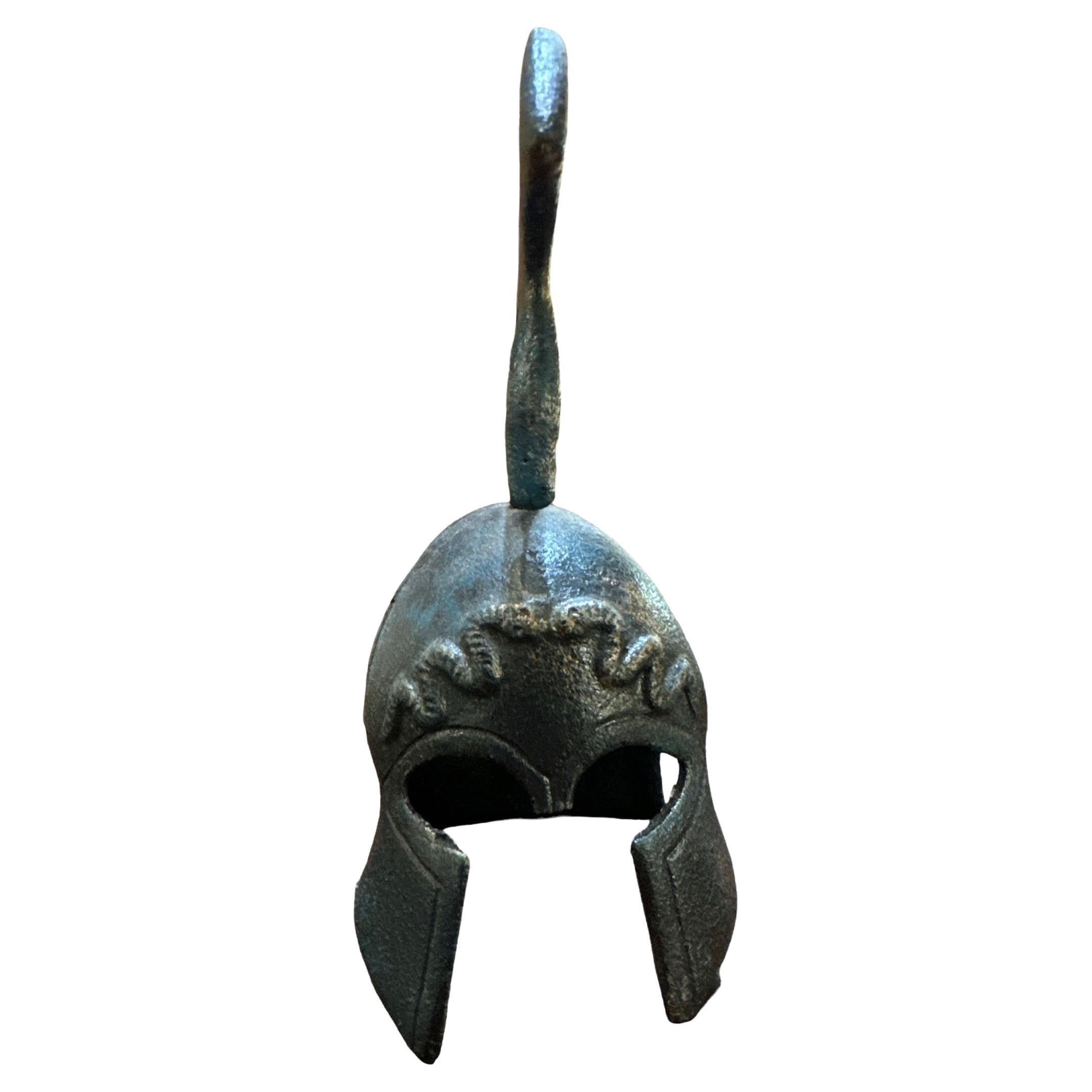 Ancient Greek Bronze Spartan Corinthian Helmet