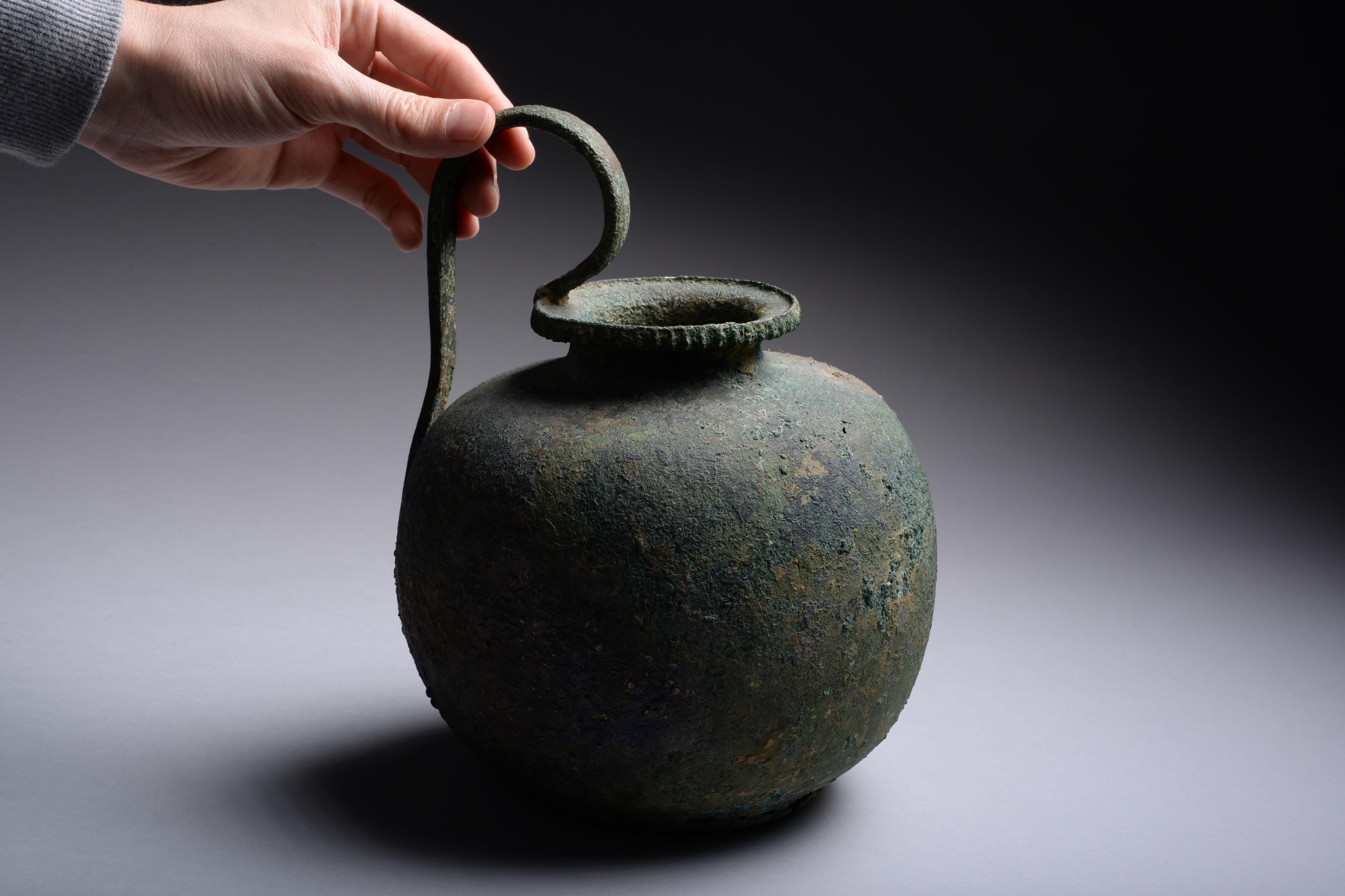 Classical Greek Ancient Greek Bronze Wine Vessel, 5th Century BC