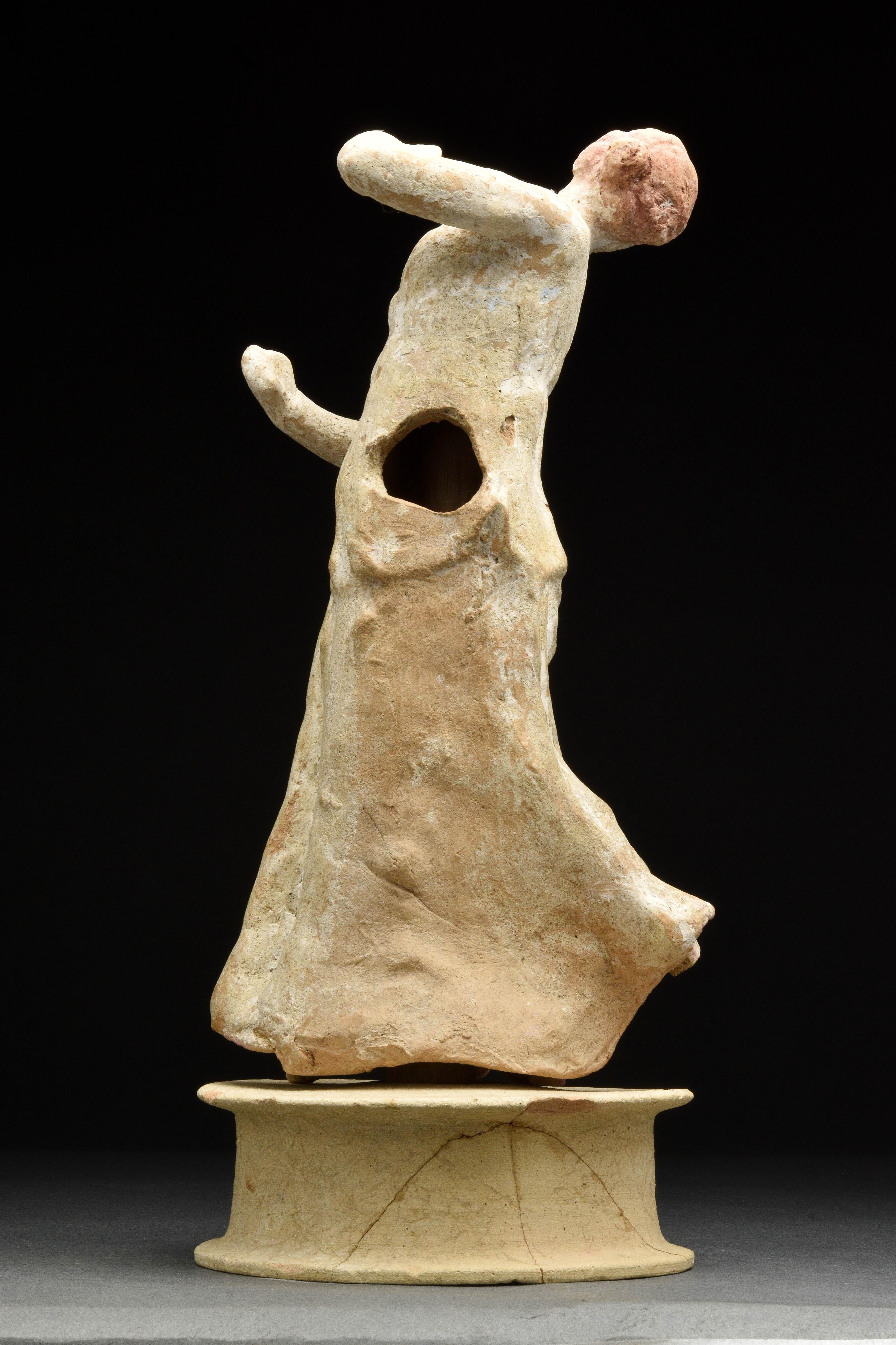 Classical Roman Ancient Greek Canosan Terracotta Dancing Woman 