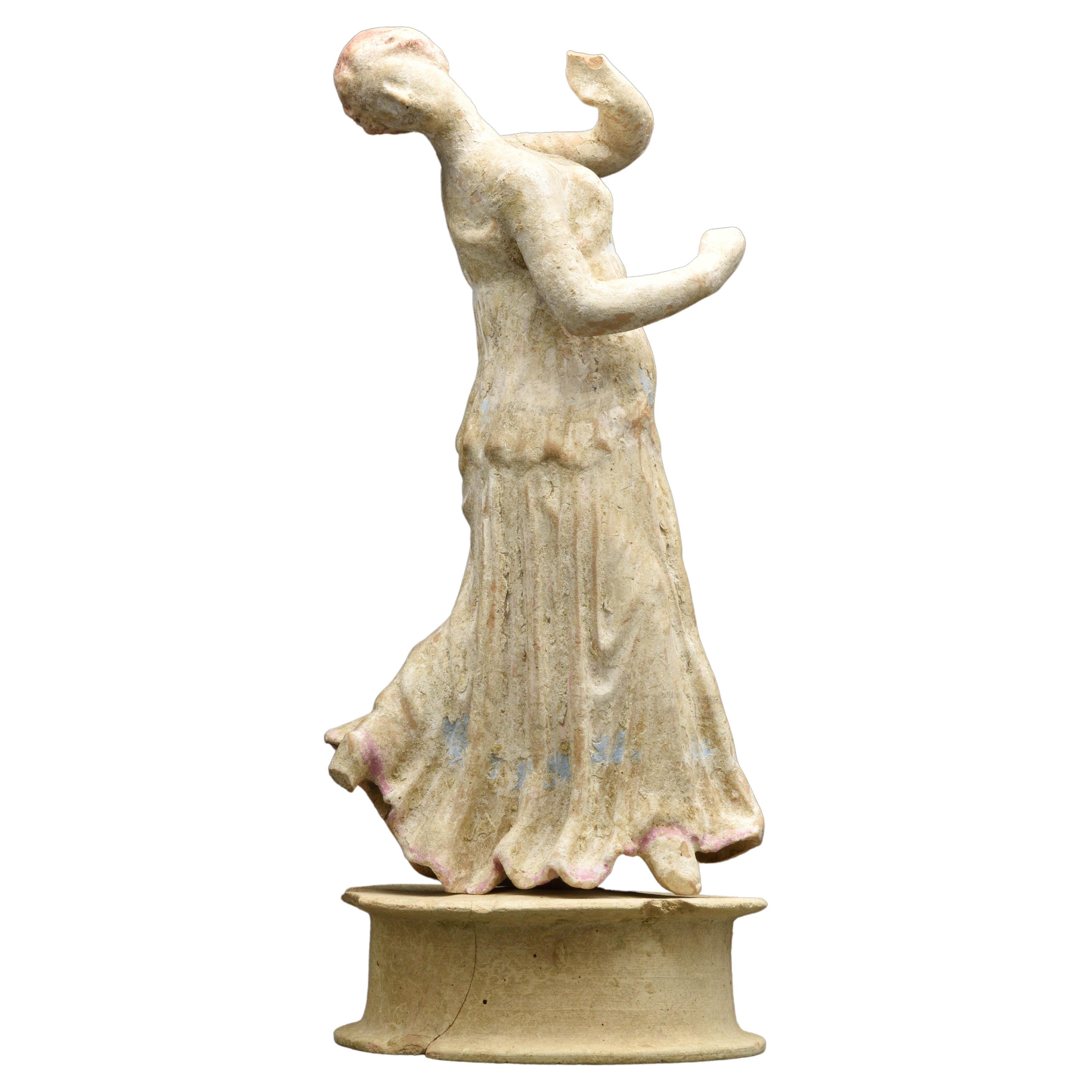 Ancient Greek Canosan Terracotta Dancing Woman 