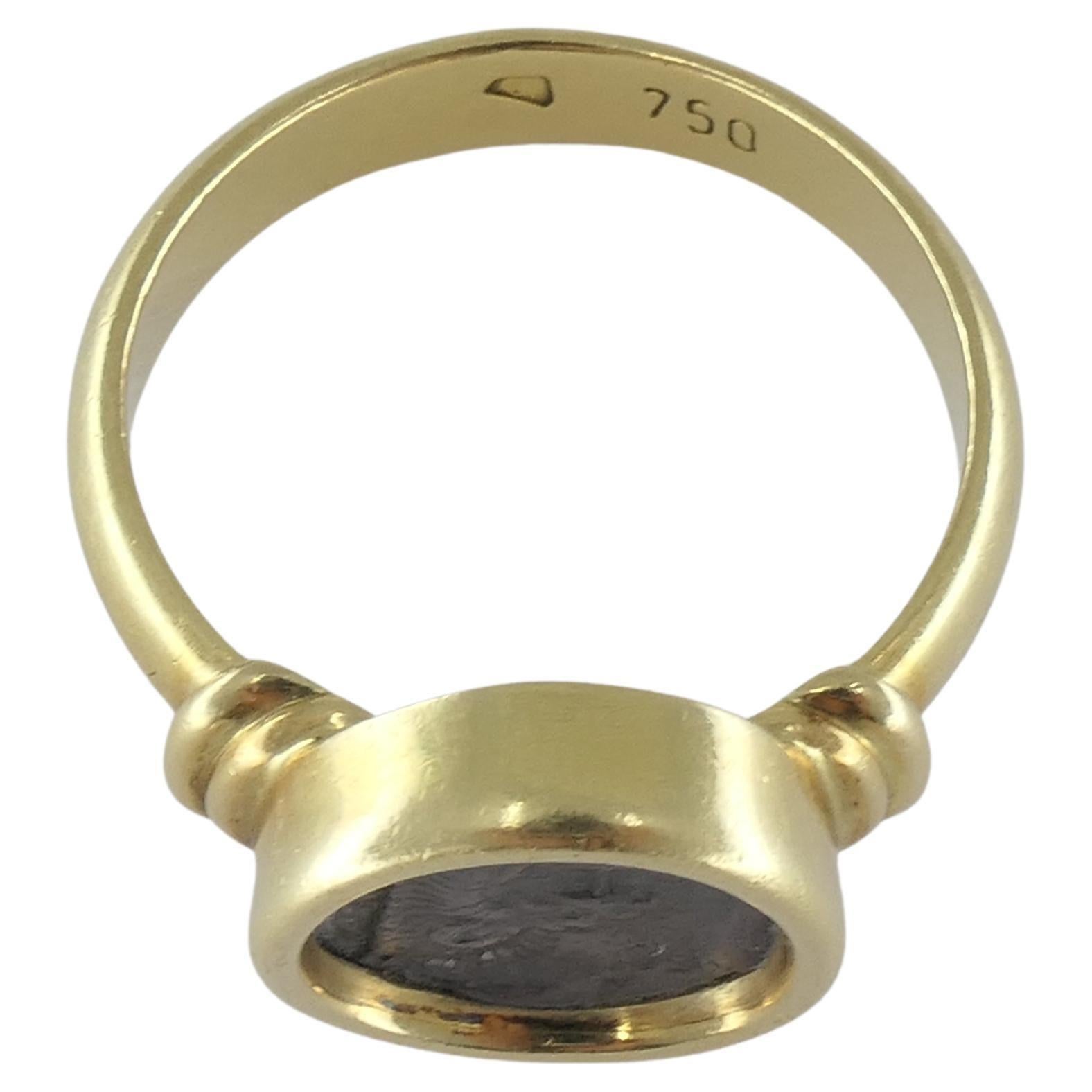 Ancient Greek Coin 18k Gold Ring 1