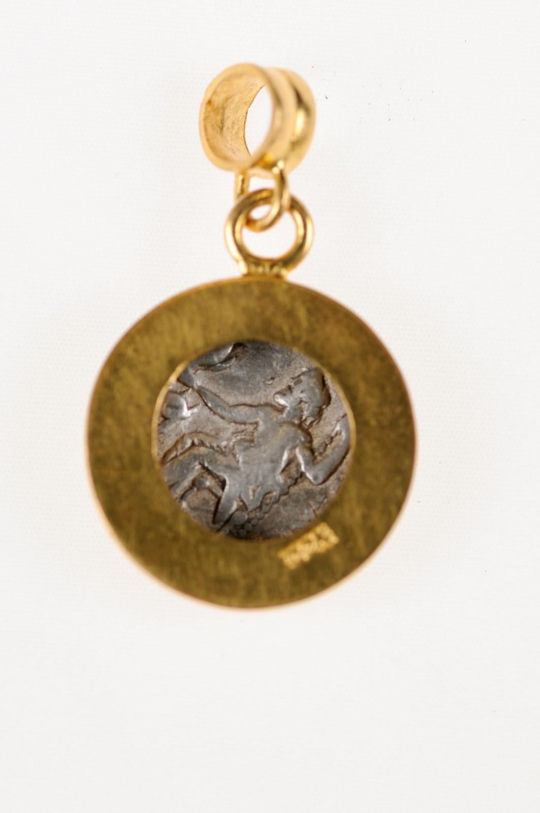 Pendentif Drachme de la Grèce antique (pendentif uniquement) en vente 1