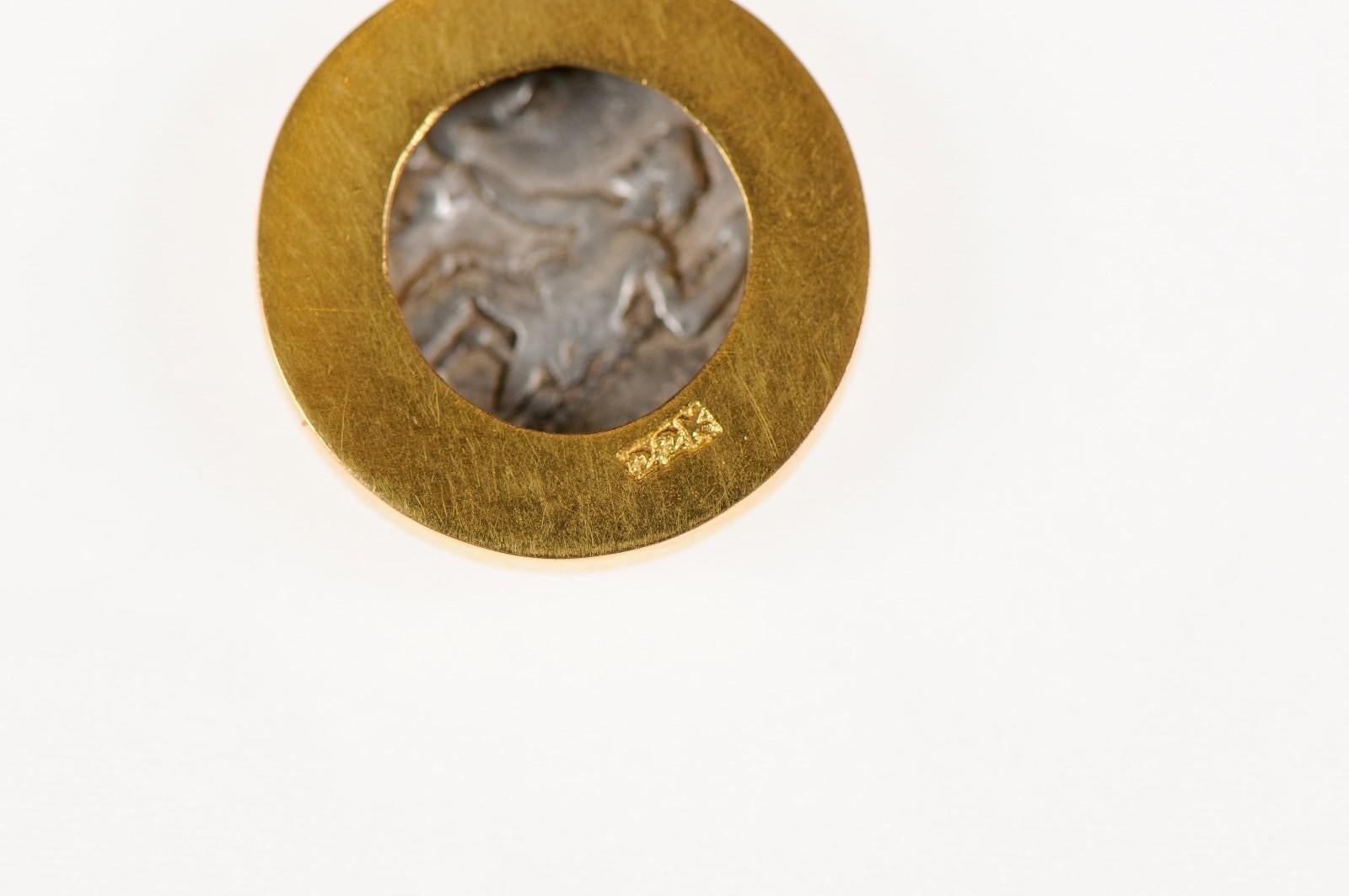 Ancient Greek Drachm Pendant (pendant only) For Sale 2