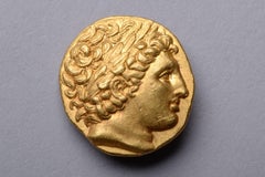 Ancient Greek Gold Stater Coin of King Philip II of Macedon, 323 BC