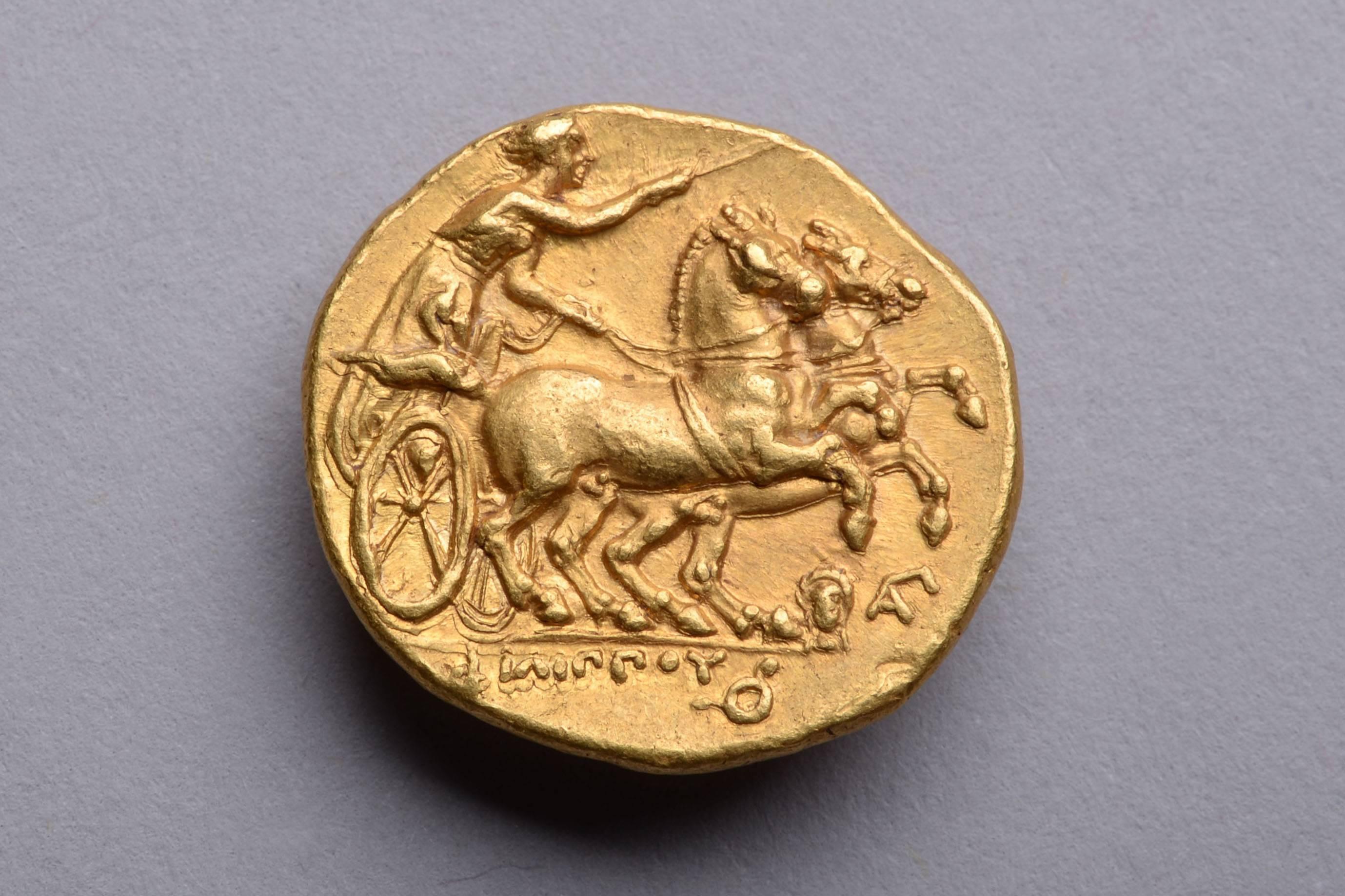 gold greek coins