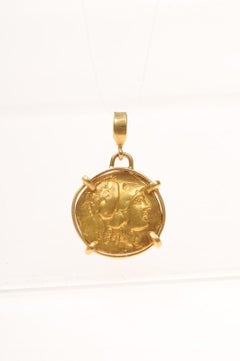 Ancient Greek Gold Stater [coin} Pendant with 22K Gold (pendant only)