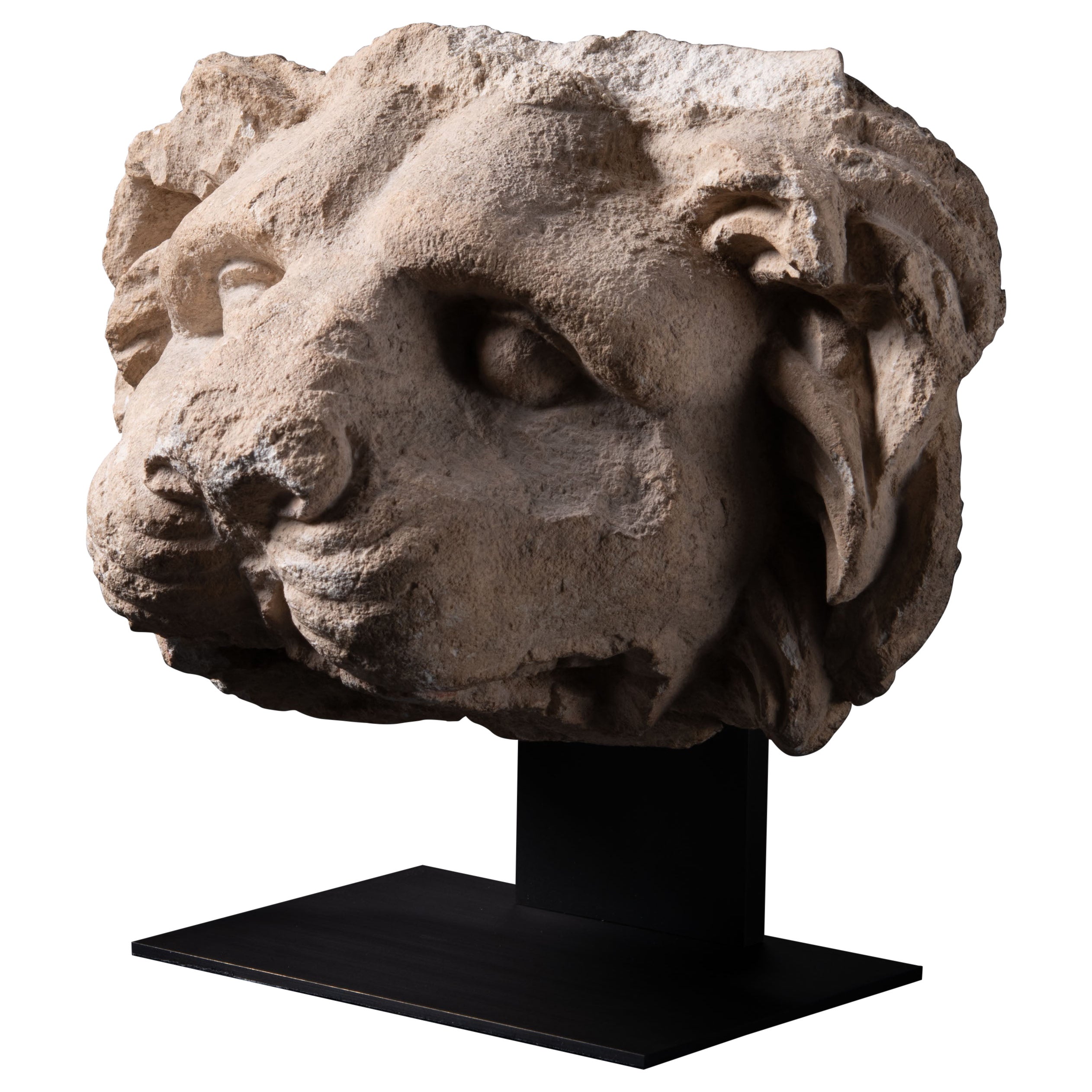 Ancient Greek Lions Head Waterspout Sculpture from Southern Italy