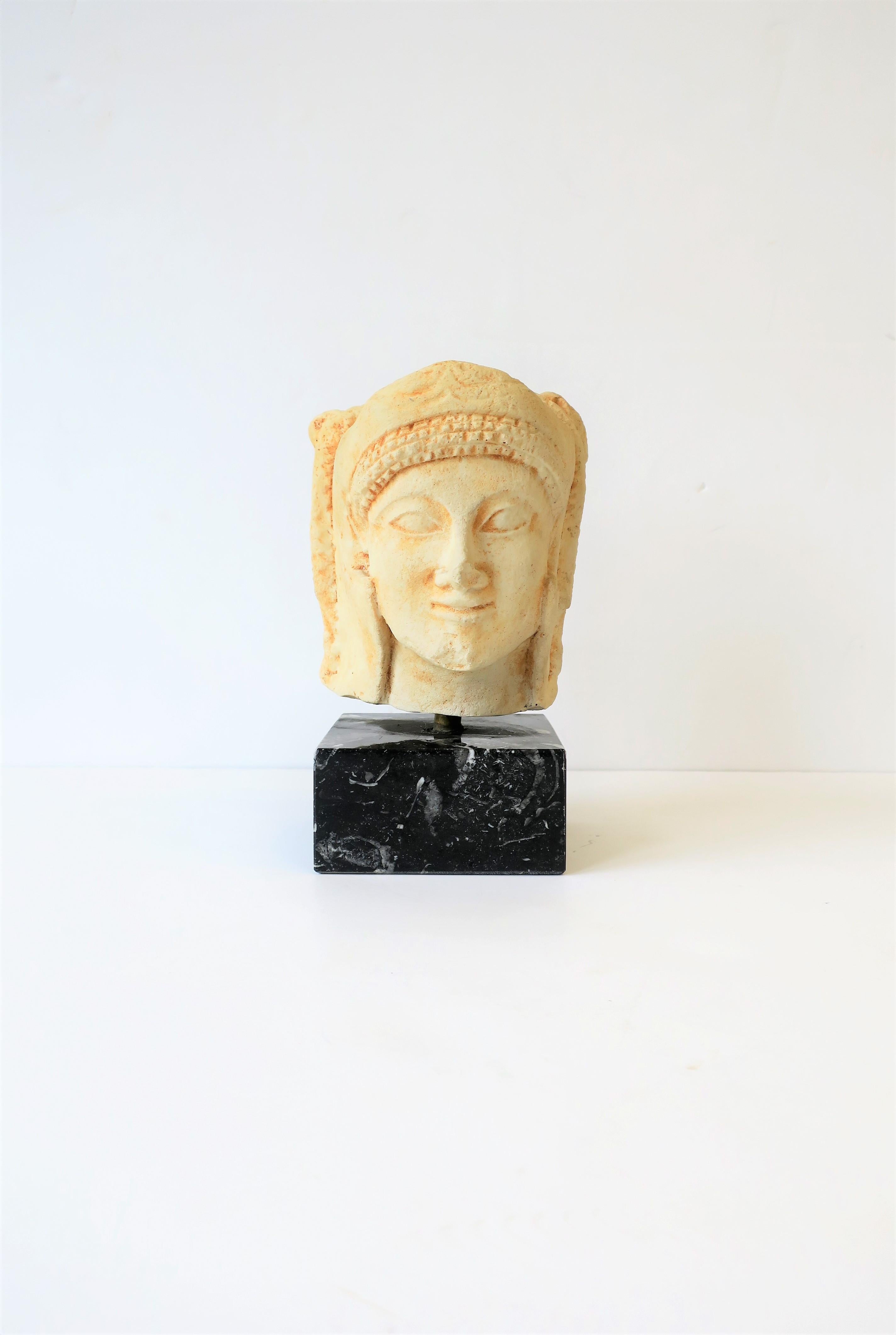 Unglazed Ancient Greek or Roman Sculpture Piece, 20th Century
