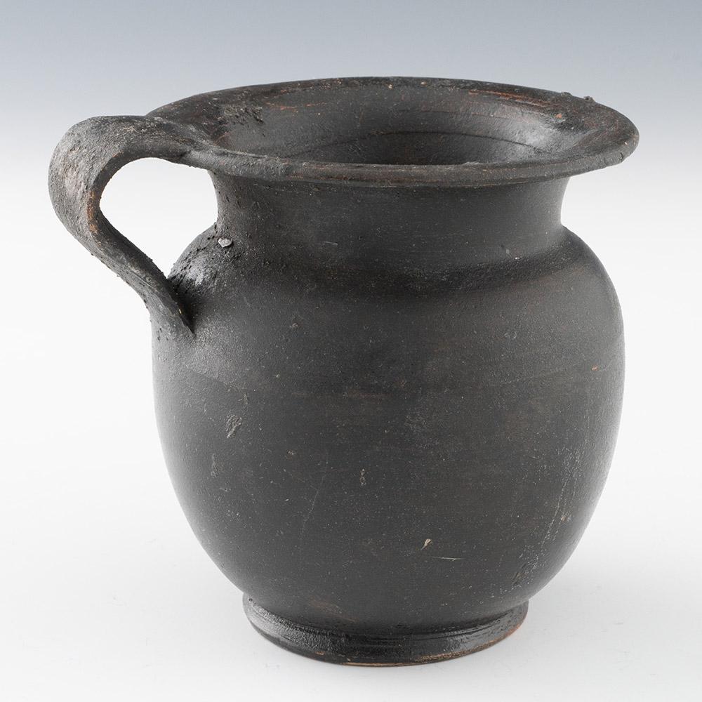 Grec Poterie grecque antique Attique Coupe à glaçure noire v450BC en vente
