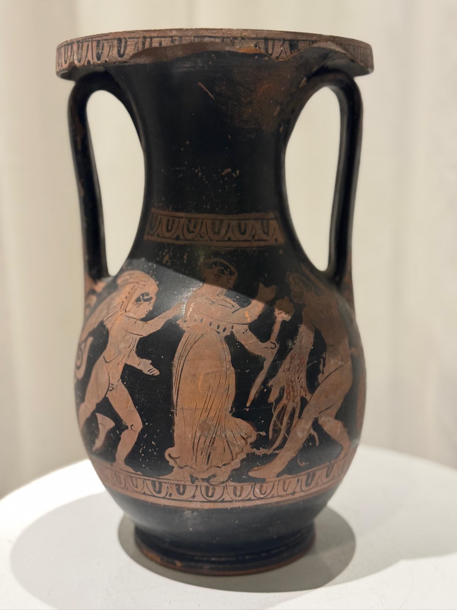Classical Greek Ancient Greek Red-Figure Terracotta Pelike (Jar), 5th–4th Century BCE For Sale