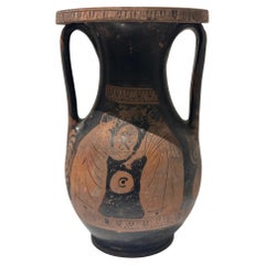 Péliké grec ancien en terre cuite à figures rouges (JAR), Ve-IVe siècle avant J.-C.